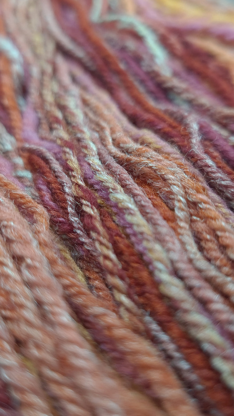 Handspun 4 ply weight yarn