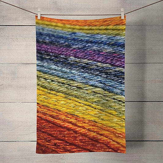 Cotton printed tea towel