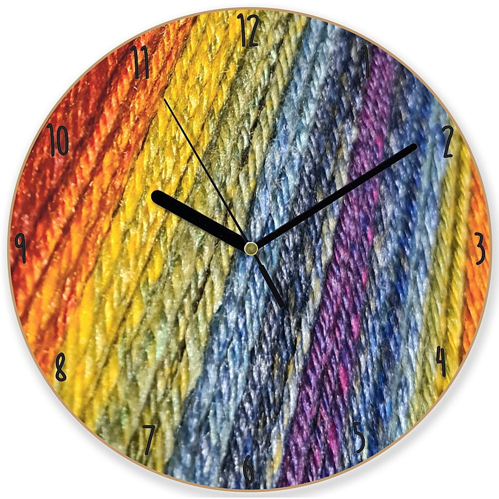 Printed wooden clock