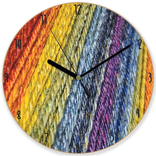 Printed wooden clock