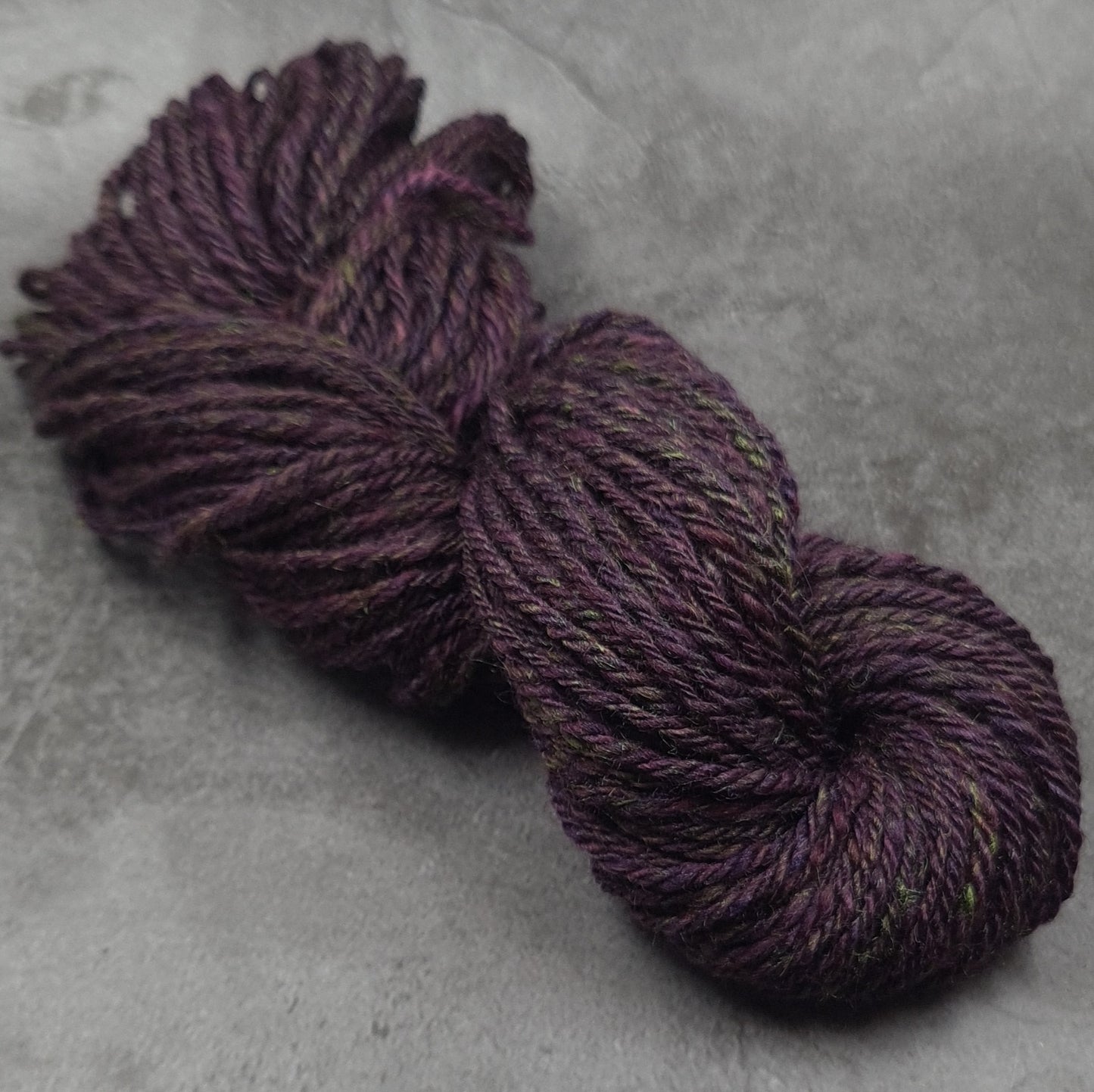 Handspun, DK/Worsted yarn, mini skein, merino wool & silk