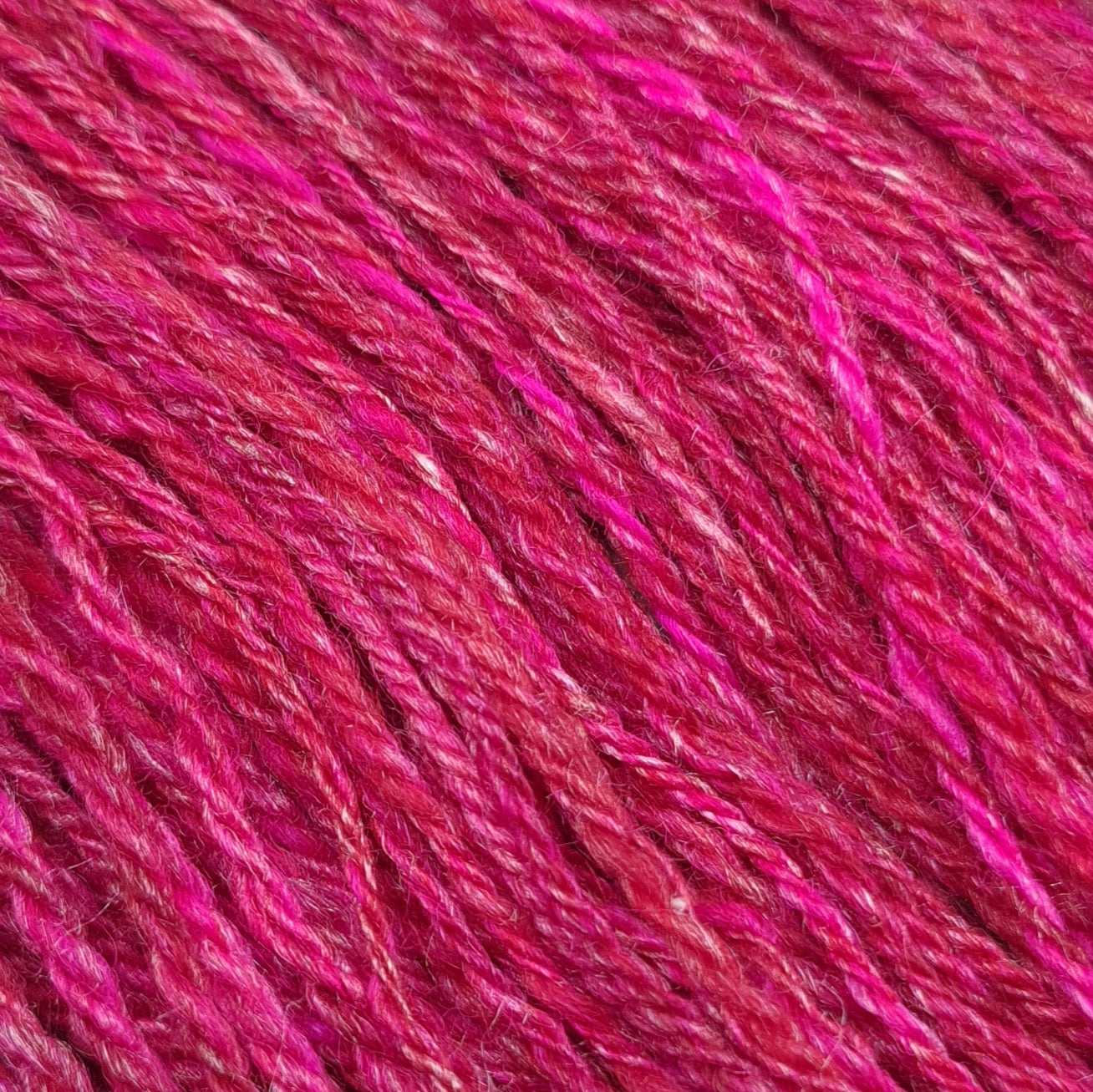 Handspun Worsted/Aran yarn, merino wool & silk, mini skeins