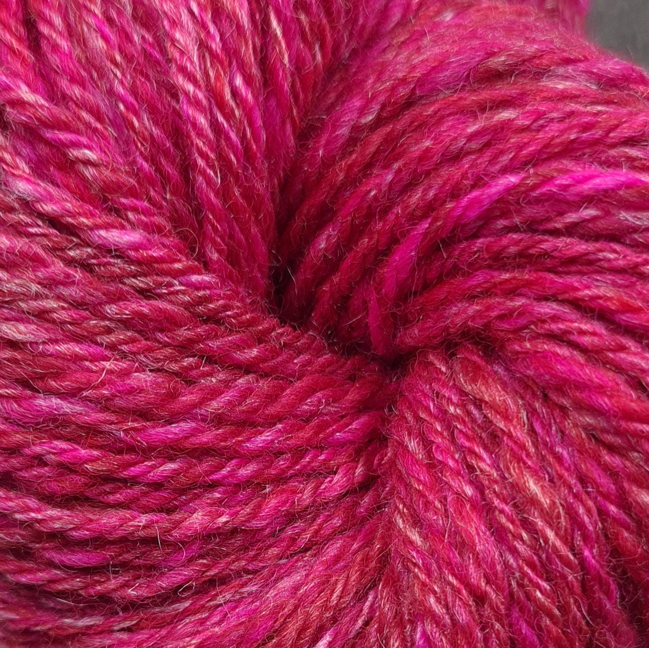 Handspun Worsted/Aran yarn, merino wool & silk, mini skeins