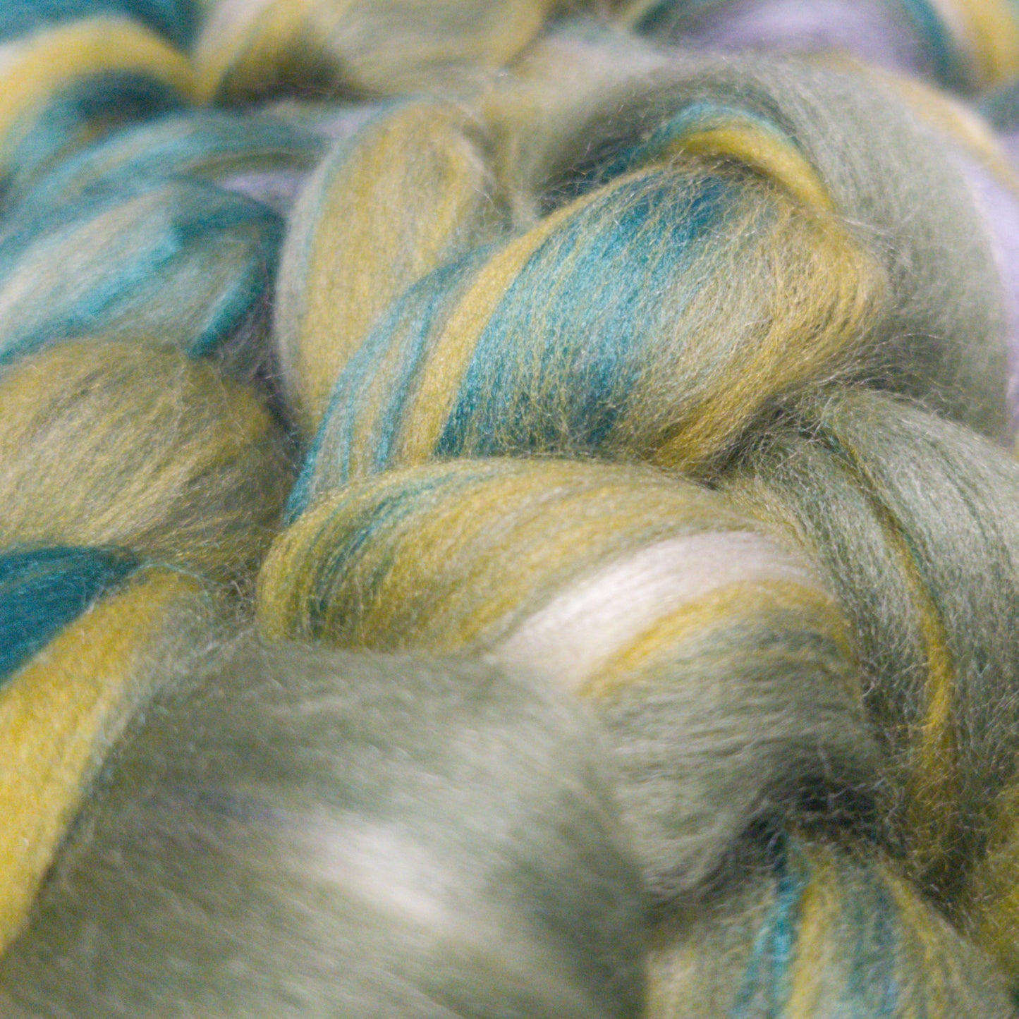 Grey Greens - Merino & Bamboo Combed Top - Portchester Blend