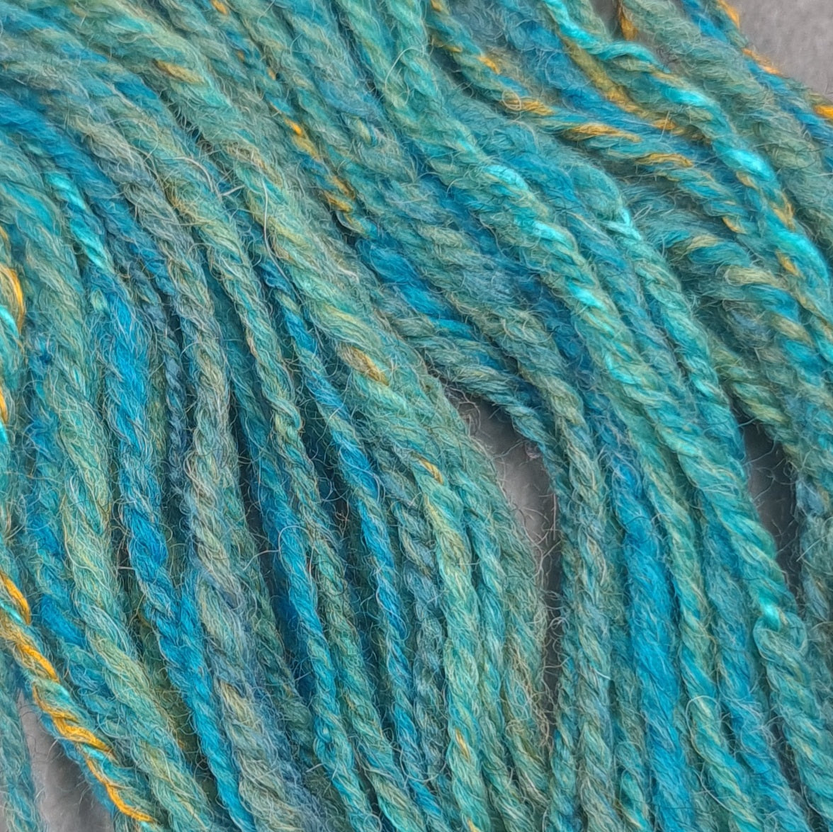 Handspun Worsted/Aran yarn, Wool and Bamboo, micro skeins