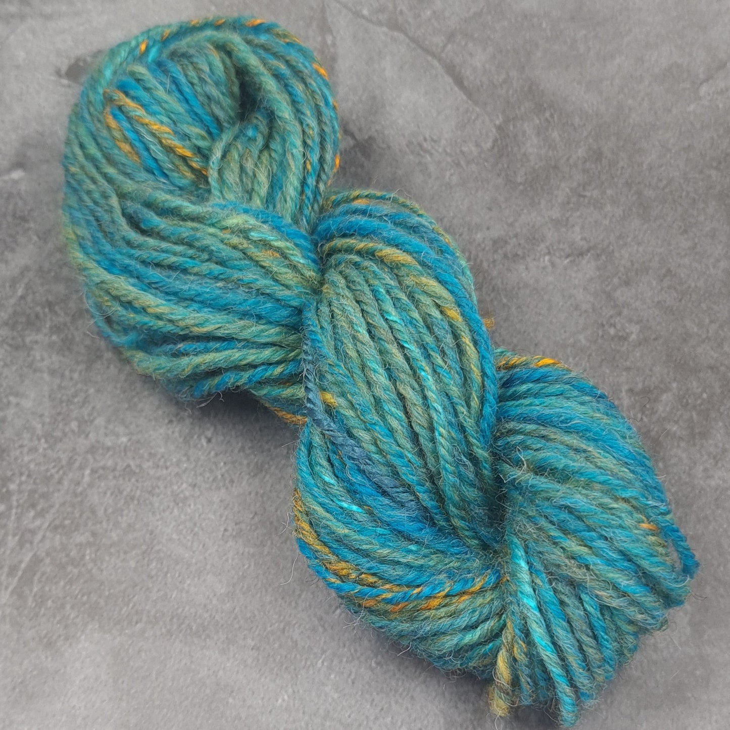 Handspun Worsted/Aran yarn, Wool and Bamboo, micro skeins