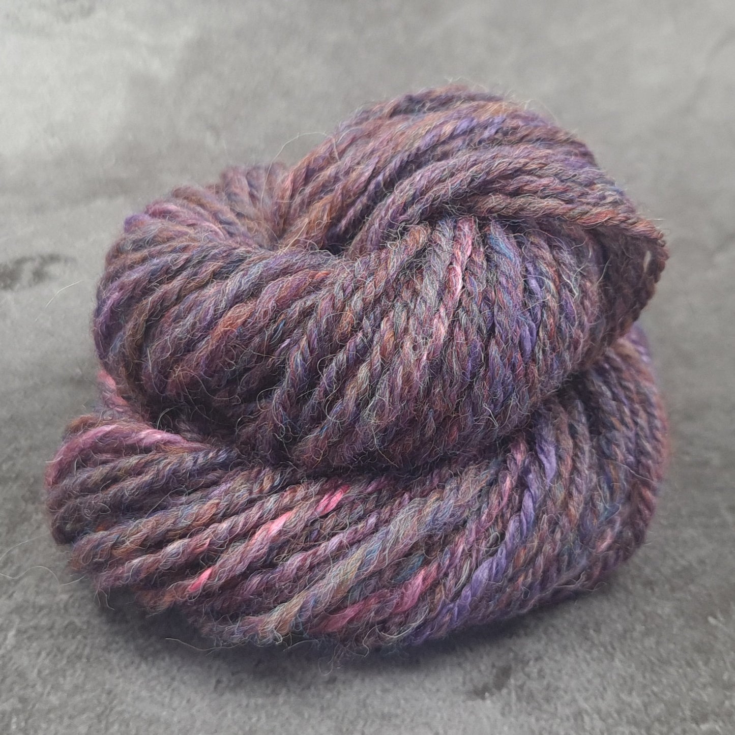 Handspun Worsted/Aran yarn, Wool and Bamboo, micro skeins