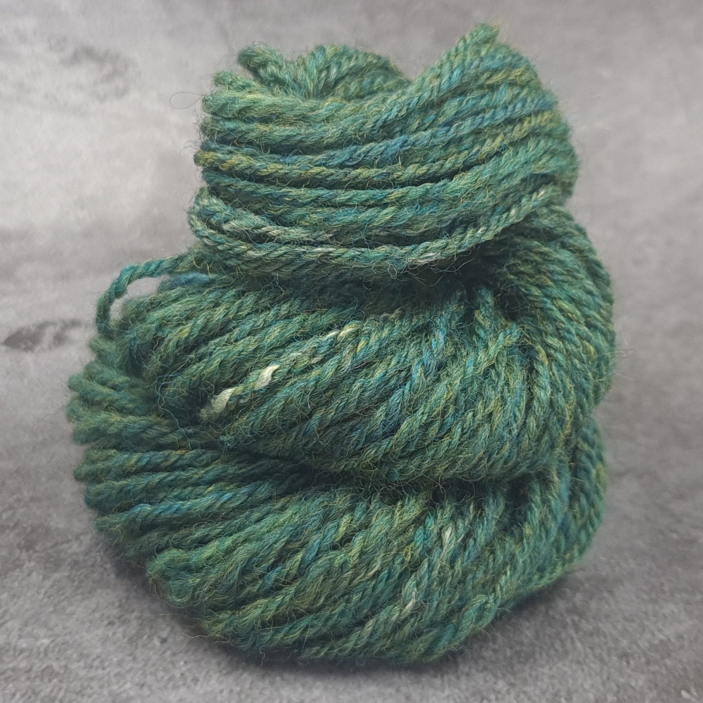 Handspun Worsted/Aran yarn, Wool and Bamboo, micro skeins