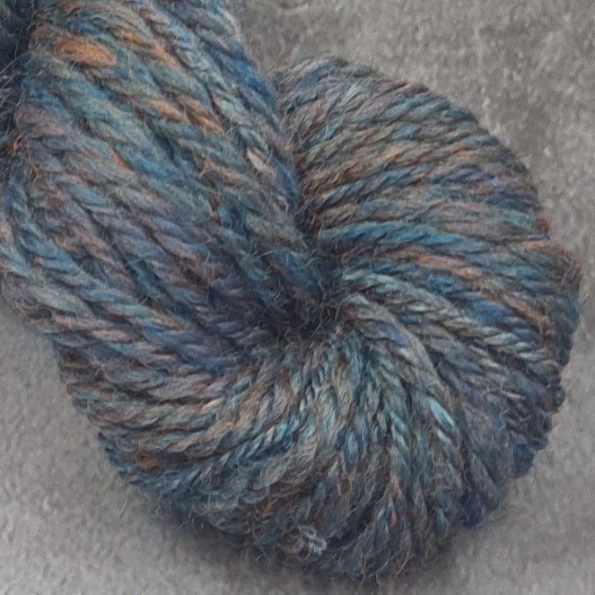 Handspun Worsted/Aran yarn, Wool and Bamboo, micro skeins