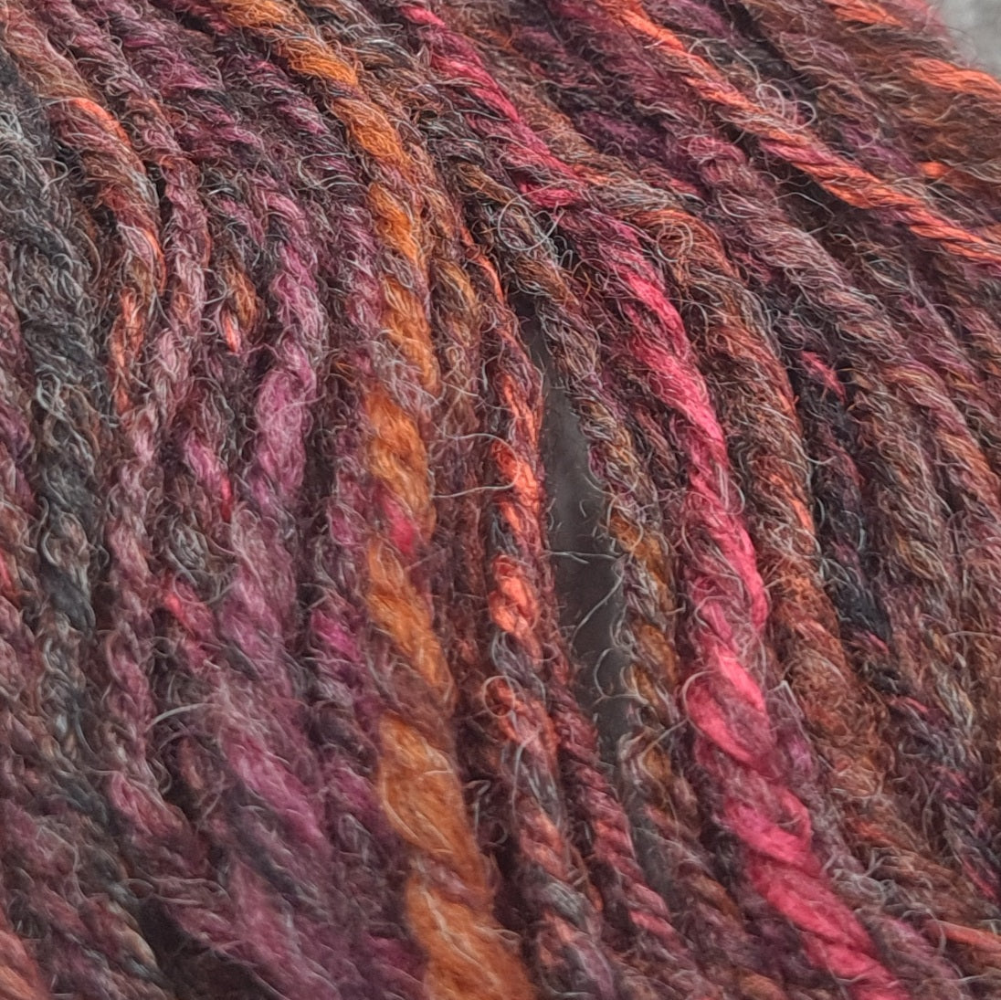 Handspun Worsted/Aran yarn, Wool and Bamboo, micro skeins