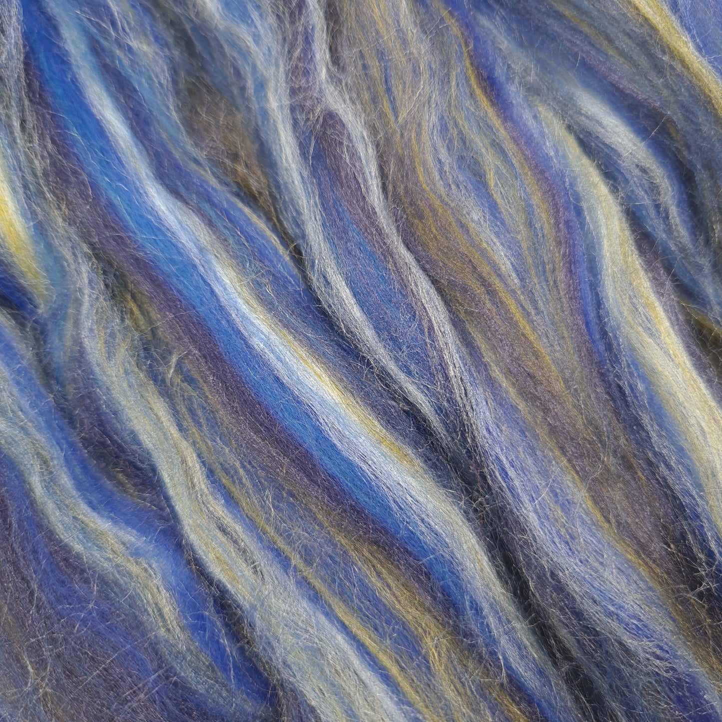 Blue Planet - Super Fine Merino & Tussah Silk combed top - Downend Blend