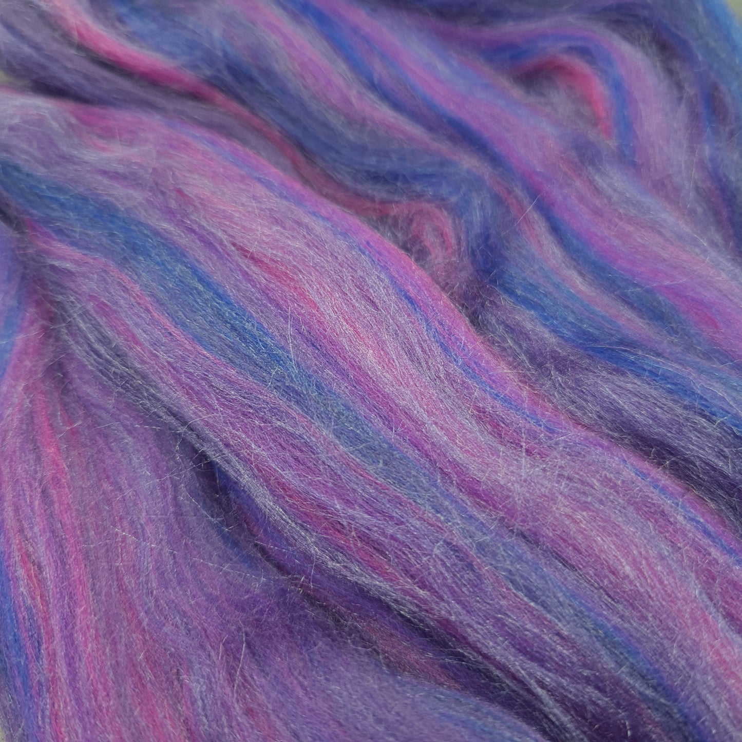 Purplicious - Super Fine Merino & Tussah Silk combed top - Downend Blend