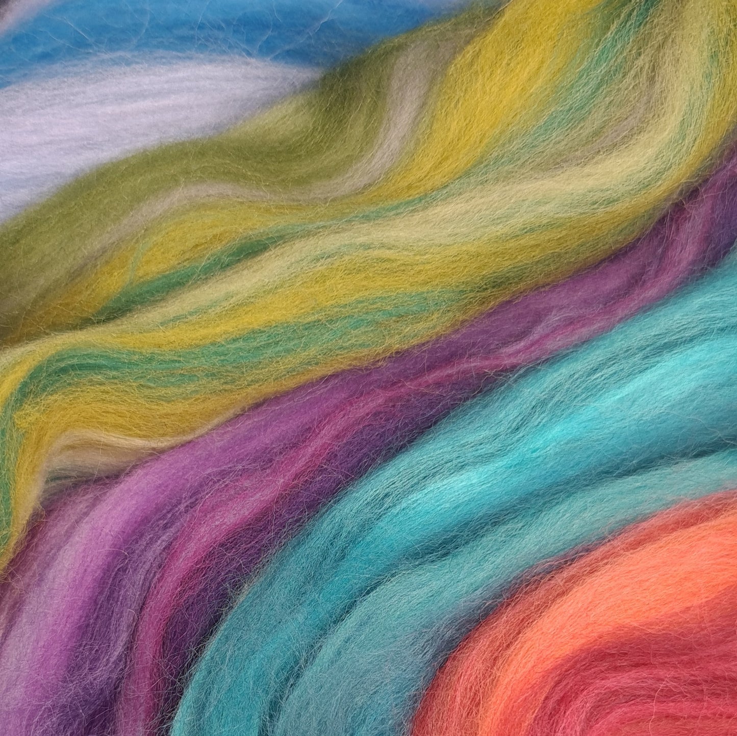 Grey Greens - Merino & Bamboo Combed Top - Portchester Blend