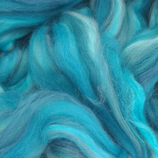 Minty Turquoise - Merino & Bamboo Combed Top - Portchester Blend