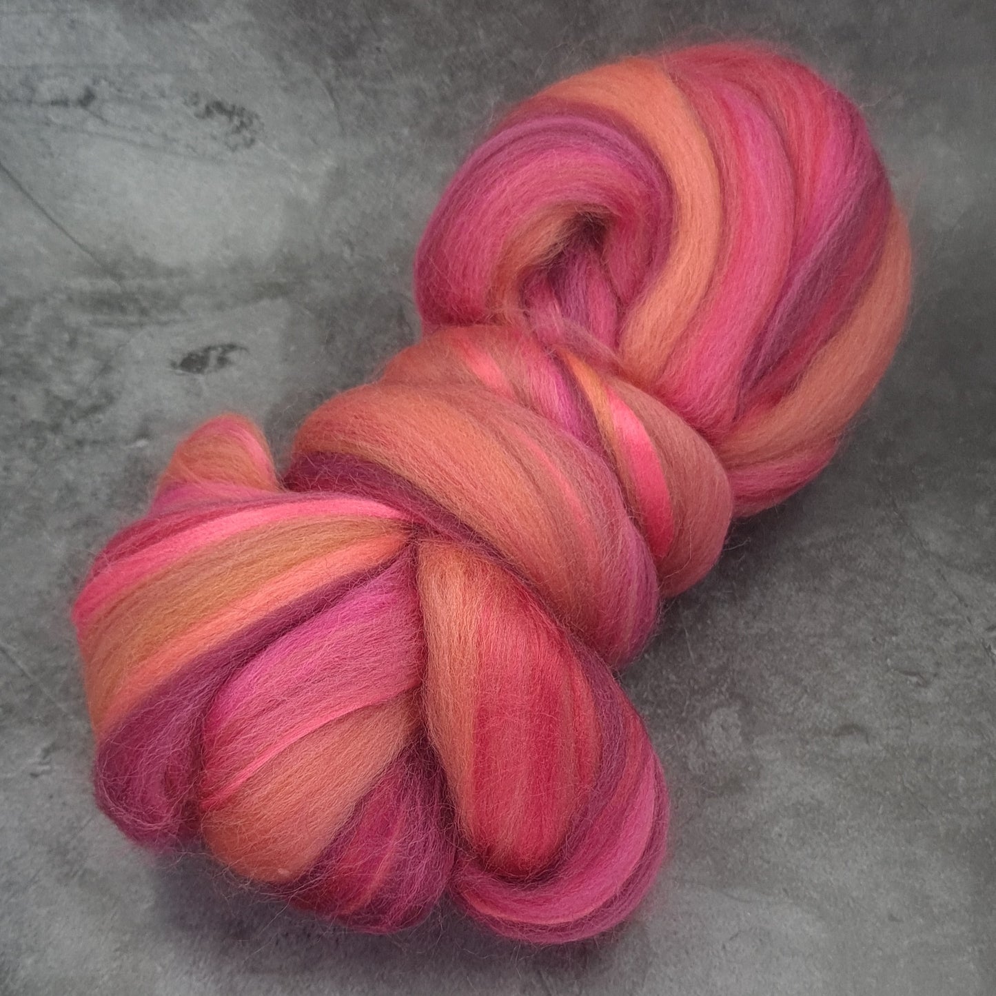 Coral Reds - Merino & Bamboo Combed Top - Portchester Blend