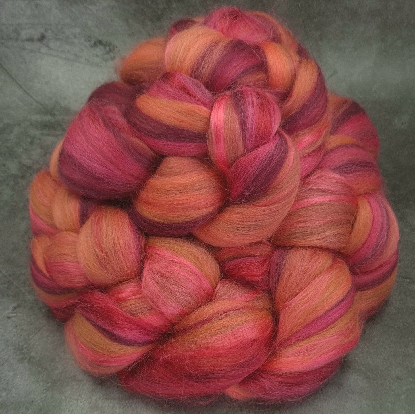 Coral Reds - Merino & Bamboo Combed Top - Portchester Blend