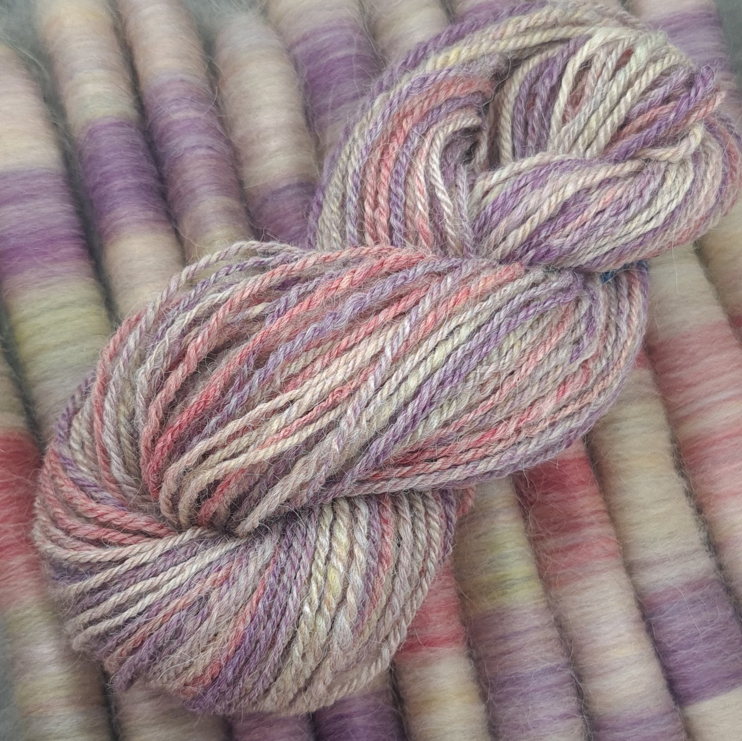 Rolags (or Punis) for spinning, Autumn Berry Ripple, Special Edition September '24