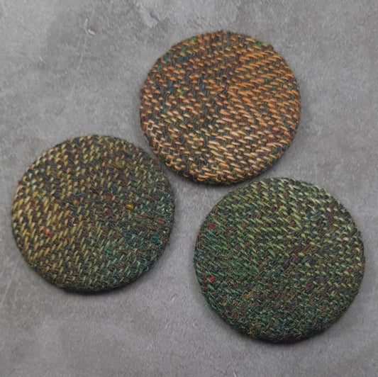 Zig Zag Pocket Mirror featuring handwoven fabric