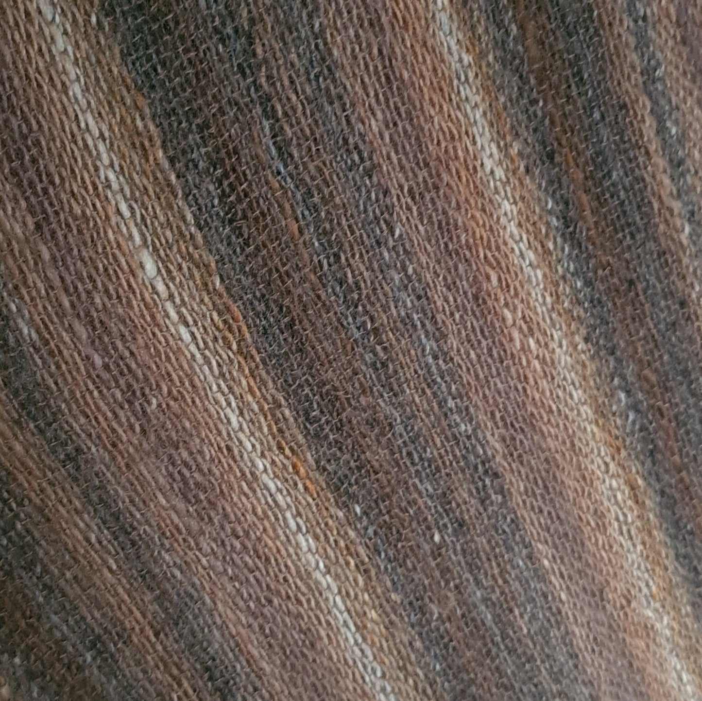 Hand Woven Striped Scarf in Wool, Mohair and Silk a Scarf from A Little Trinket