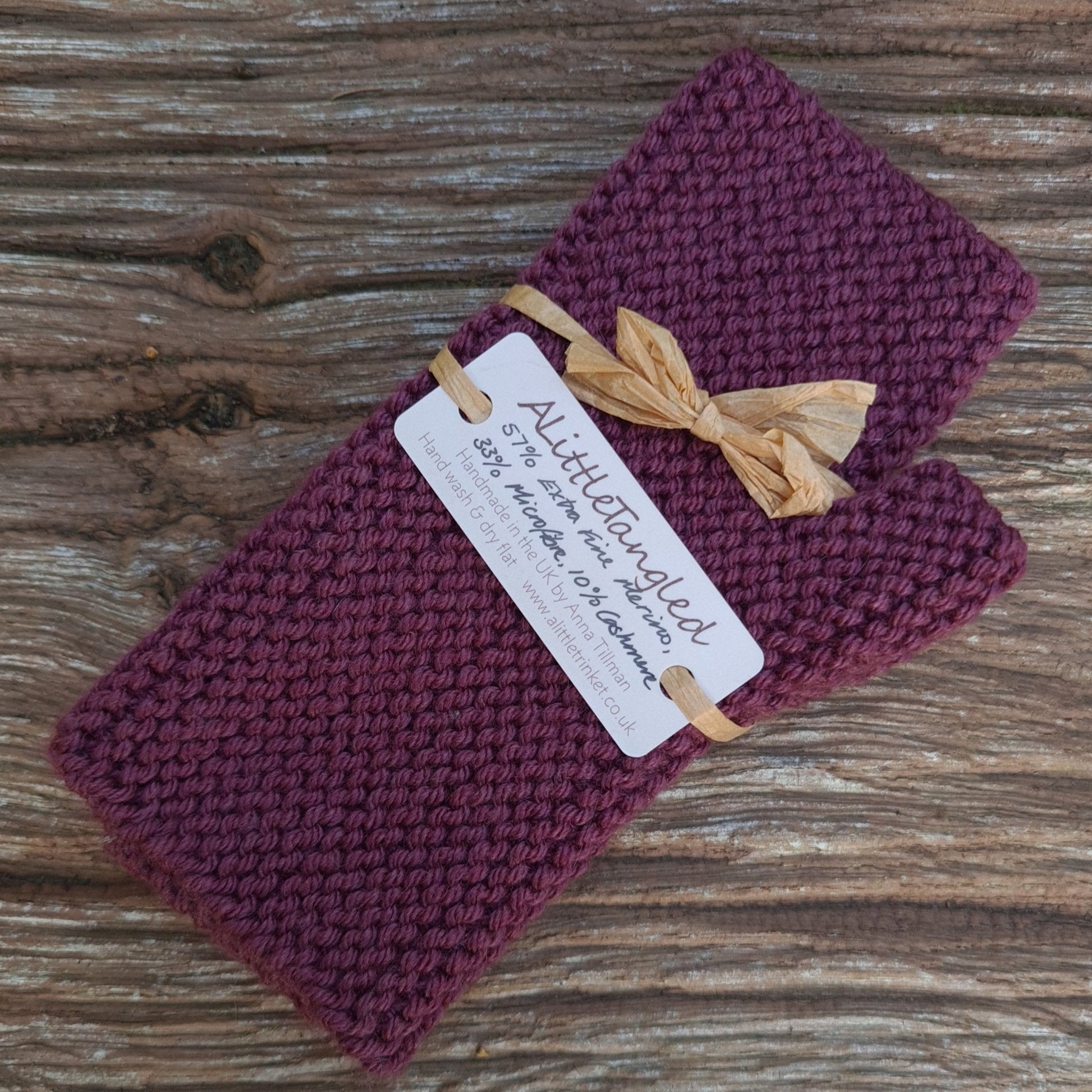 Handknitted Cashmere Wrist Warmers - Jewel Tones a Wrist Warmers from A Little Trinket