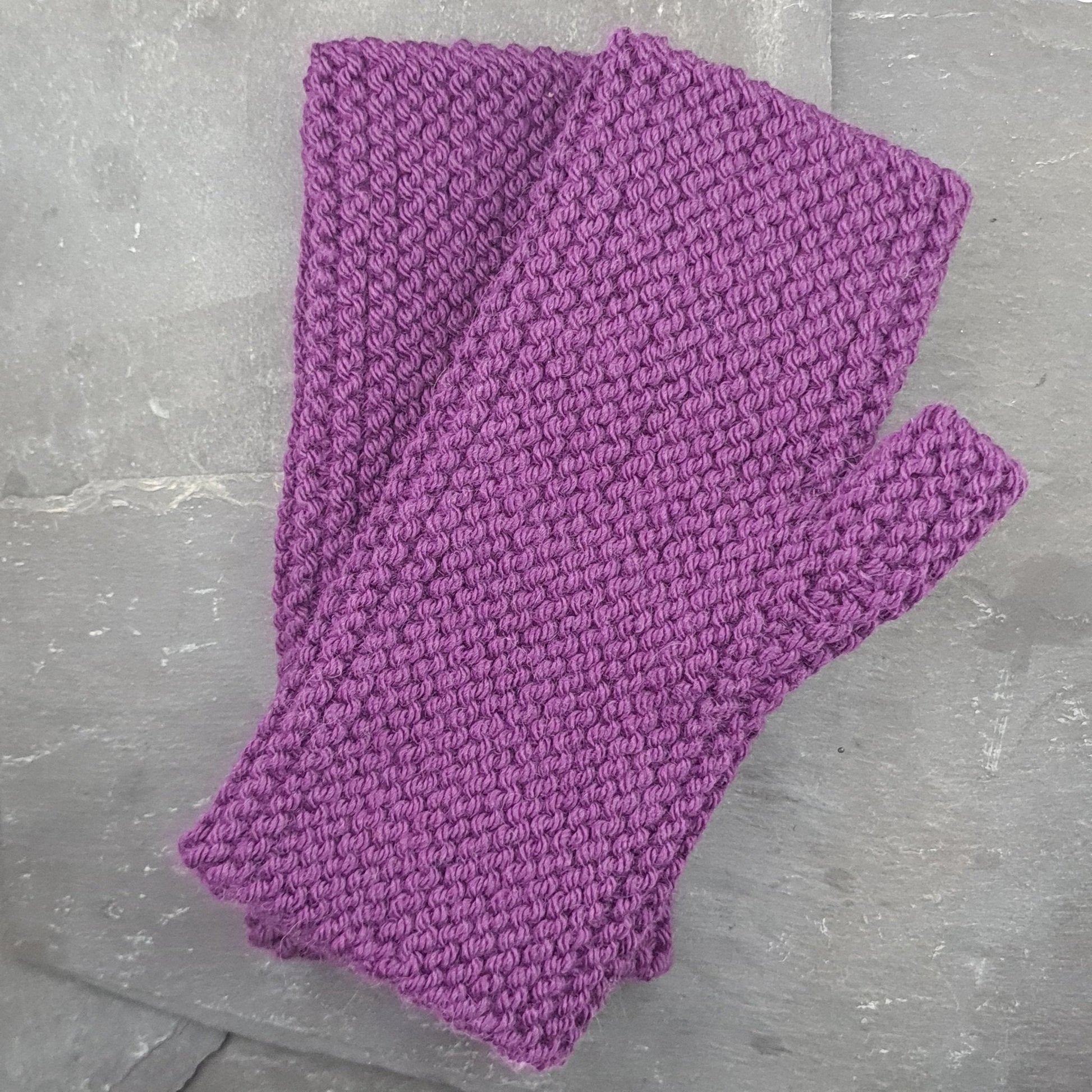 Handknitted Cashmere Wrist Warmers - Jewel Tones a Wrist Warmers from A Little Trinket