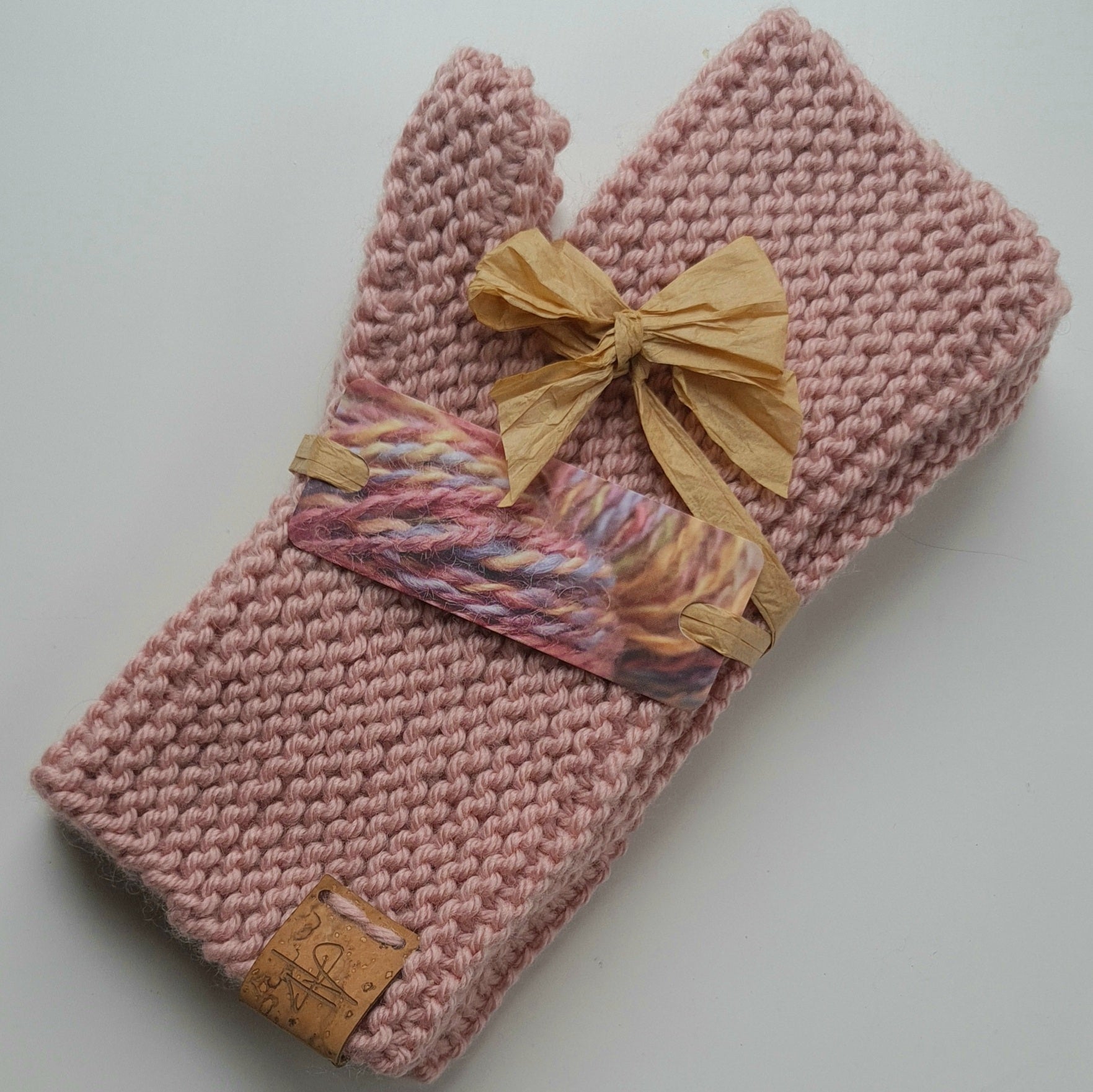 Handknitted Cashmere Wrist Warmers - Soft Shades a Wrist Warmers from A Little Trinket