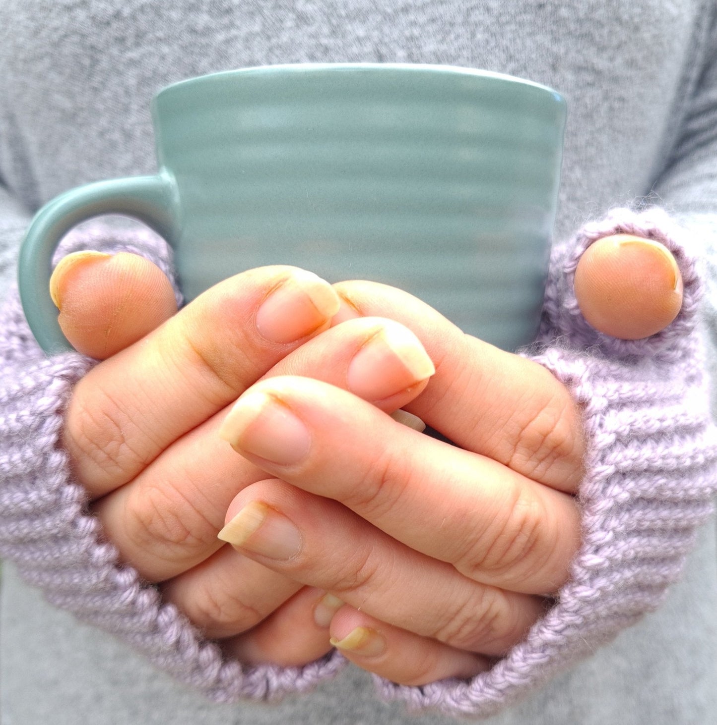 Handknitted Cashmere Wrist Warmers - Soft Shades a Wrist Warmers from A Little Trinket