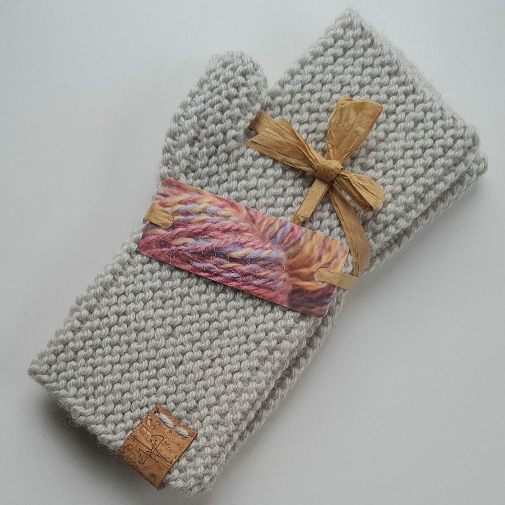 Handknitted Cashmere Wrist Warmers - Soft Shades a Wrist Warmers from A Little Trinket