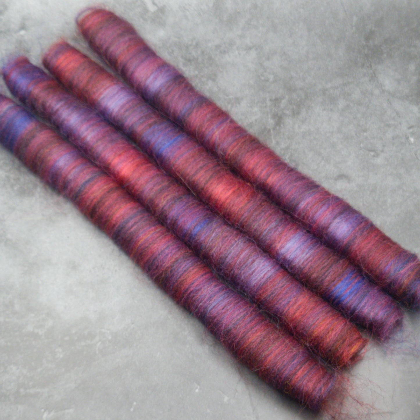 Rolags (or Punis) for spinning, Netley,  Wool and Bamboo, Limited Edition