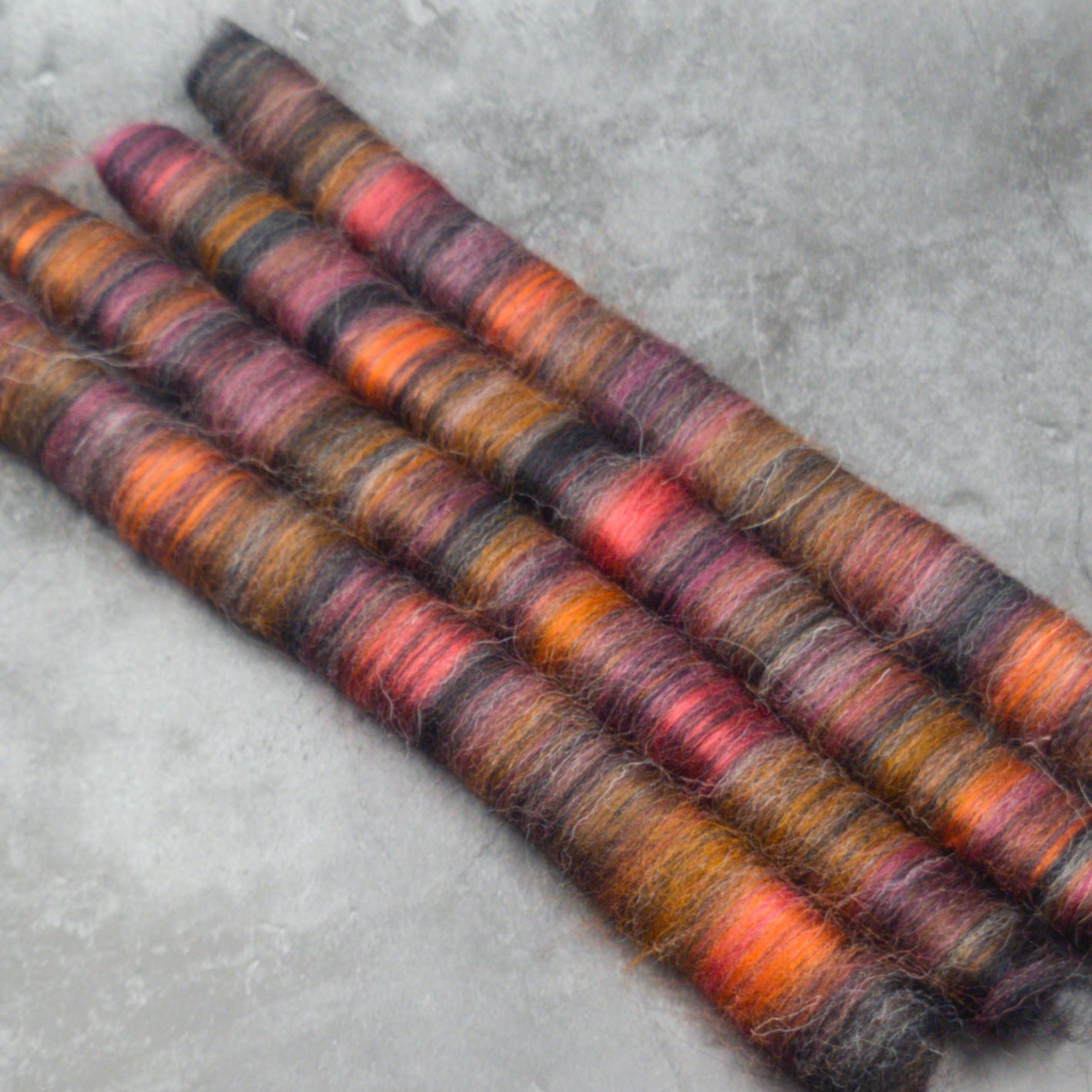 Rolags (or Punis) for spinning, Bursledon, Wool and Bamboo Limited Edition