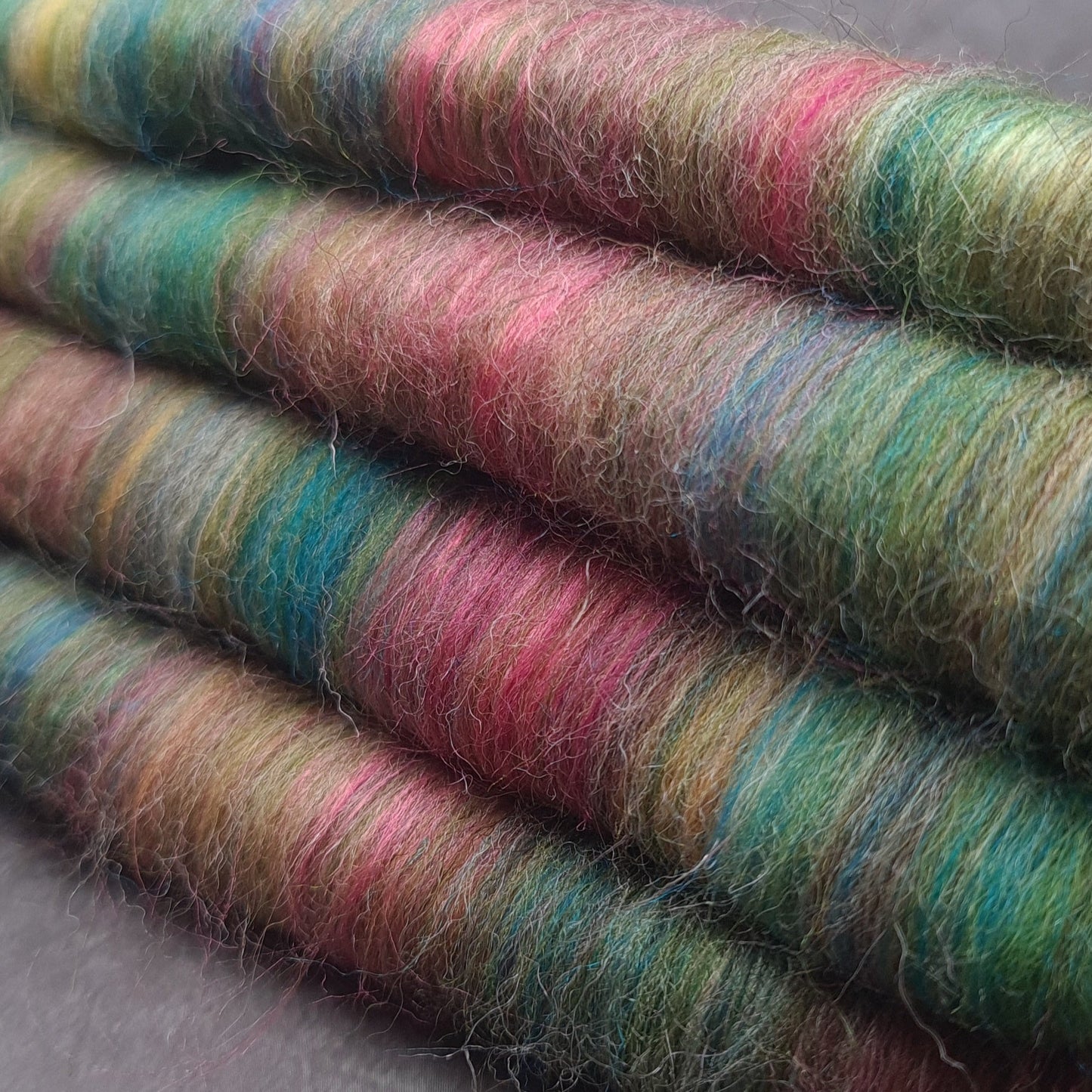 Rolags (or Punis) for spinning, Portsdown,  Wool and Bamboo, Limited Edition