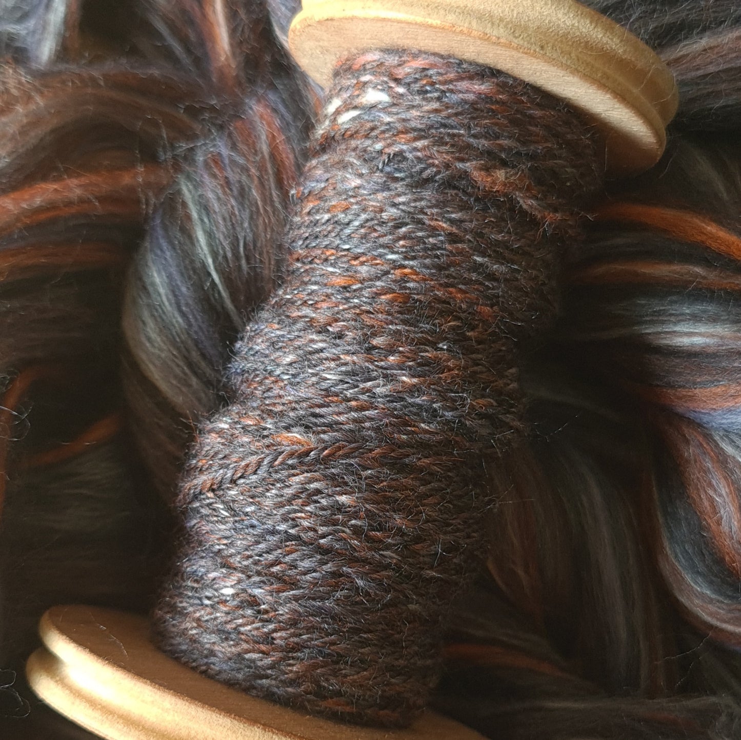 Handspun Worsted/Aran yarn, merino wool, alpaca & silk, mini skeins
