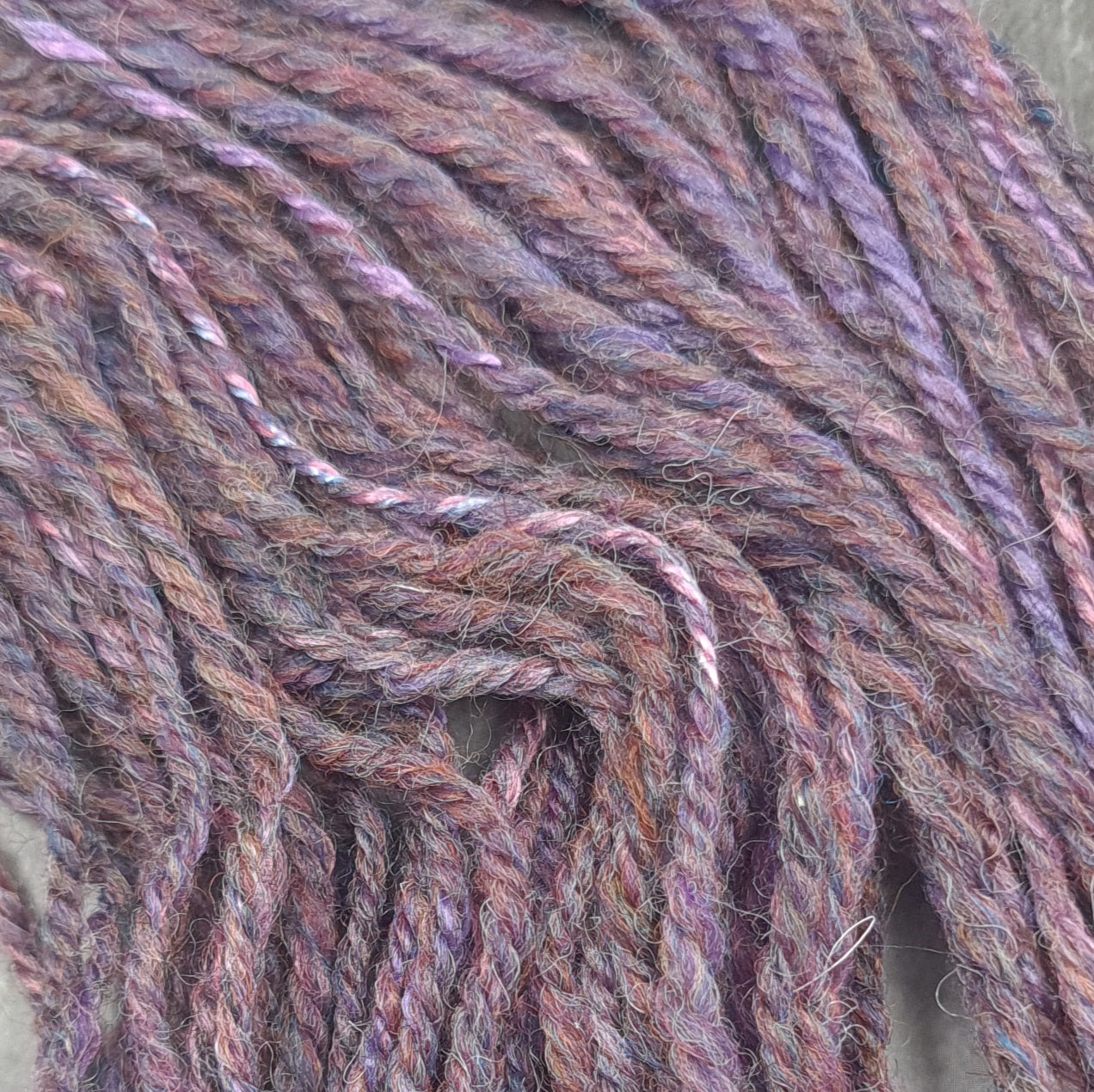 Handspun Worsted/Aran yarn, Wool and Bamboo, micro skeins