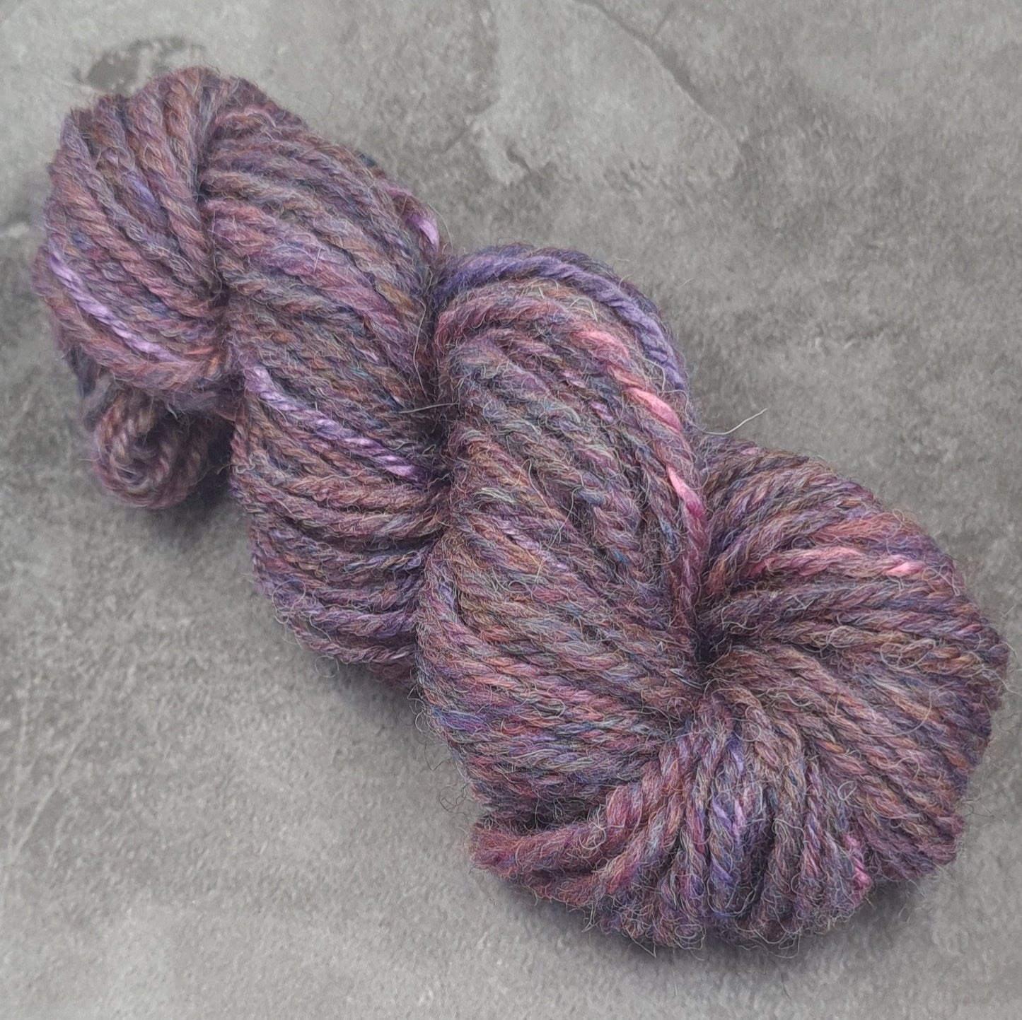 Handspun Worsted/Aran yarn, Wool and Bamboo, micro skeins