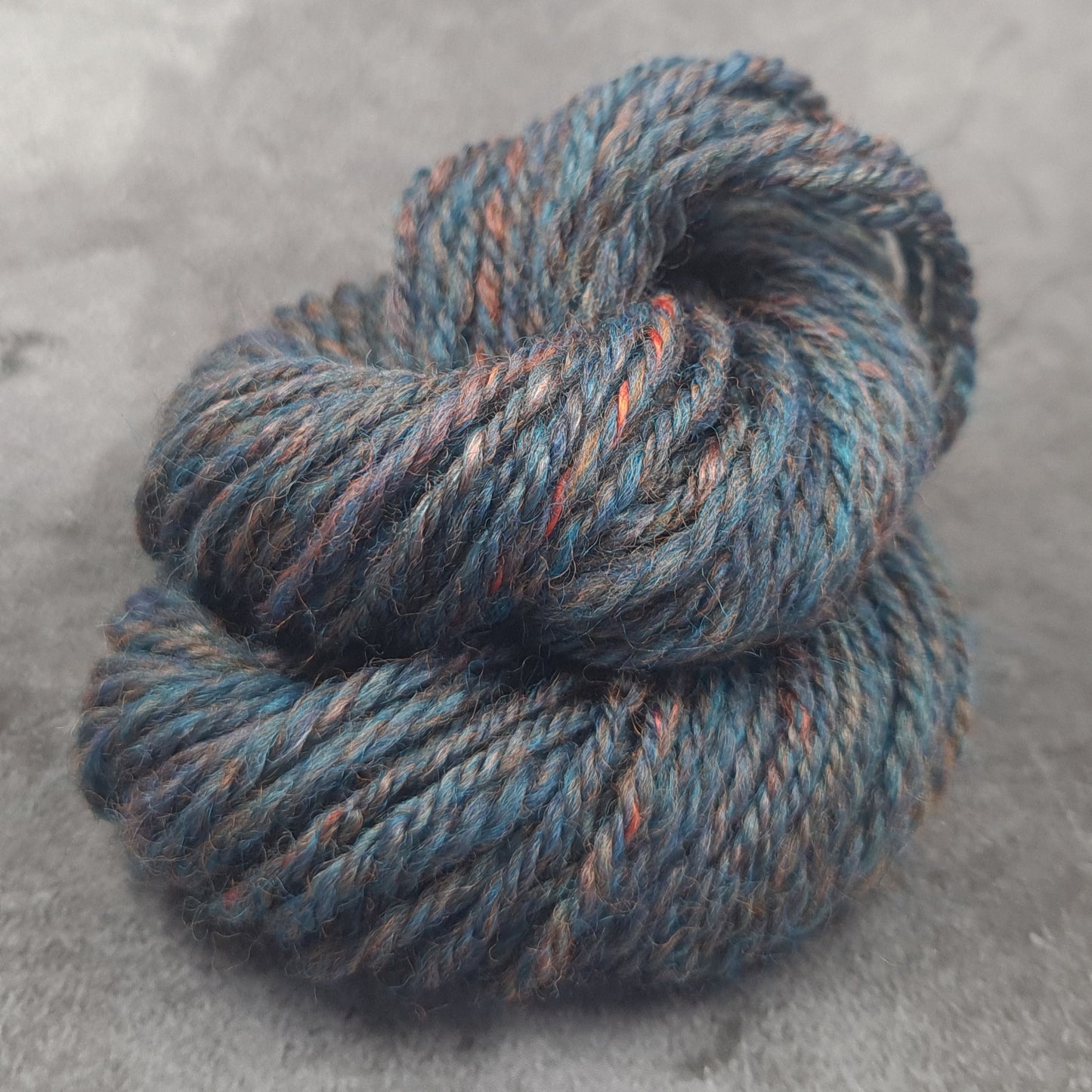 Handspun Worsted/Aran yarn, Wool and Bamboo, micro skeins