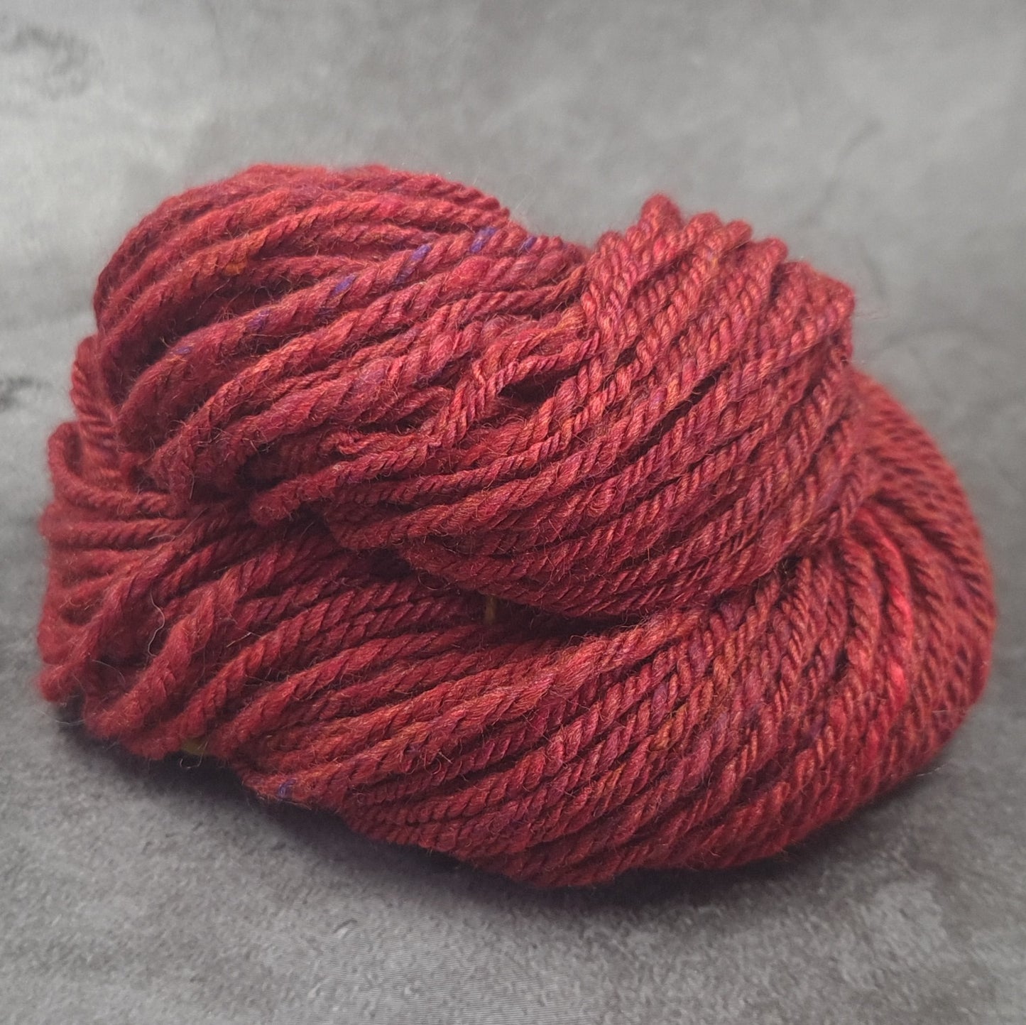 Handspun Worsted/Aran yarn, super fine merino wool & tussah silk, mini skeins