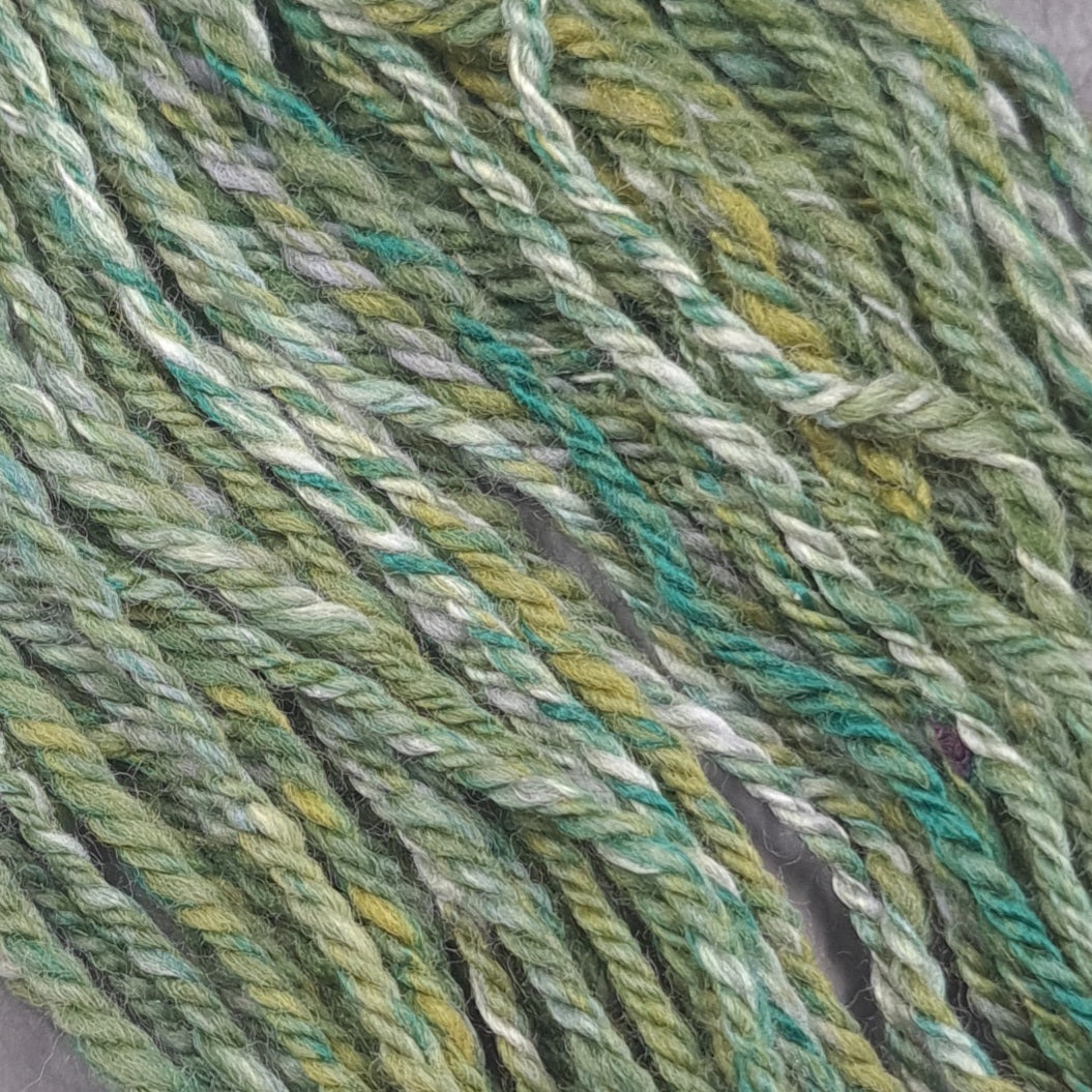 Handspun Worsted/Aran yarn, merino wool & bamboo, mini skeins