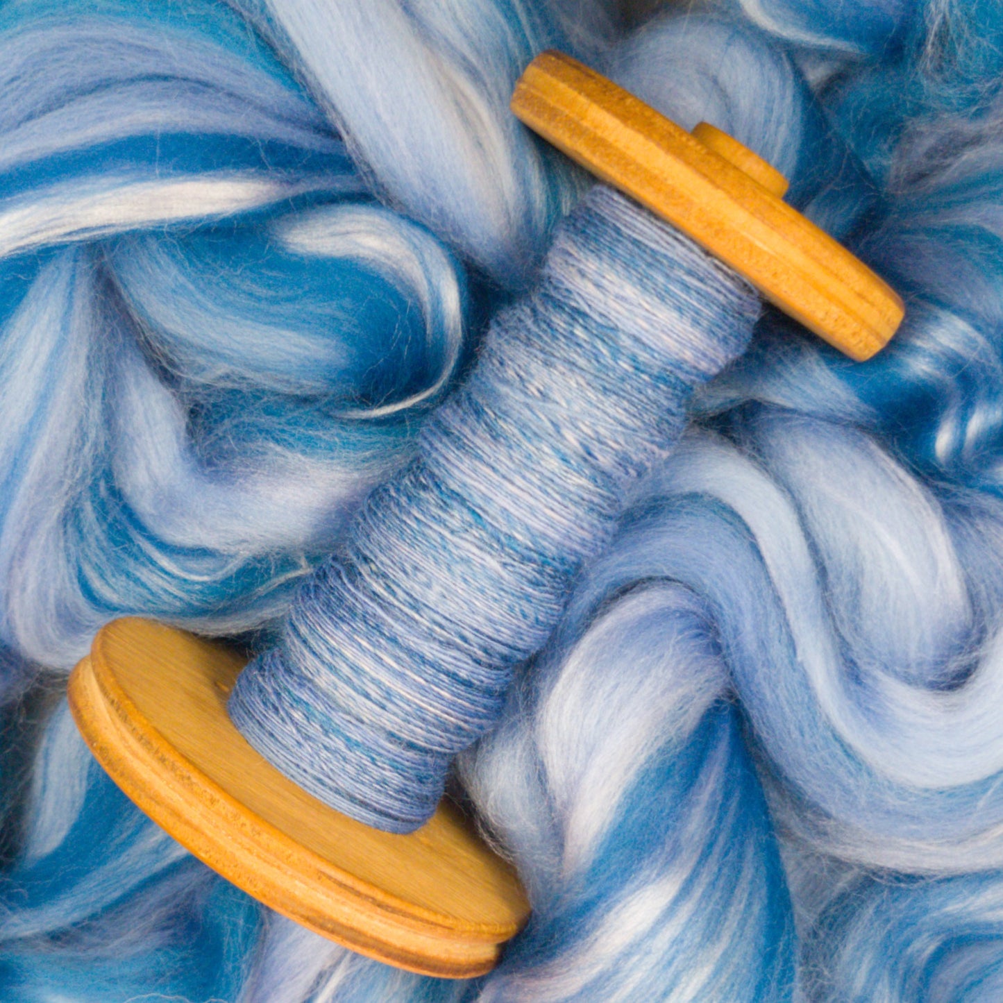 Denim Blues - Merino & Bamboo Combed Top - Portchester Blend