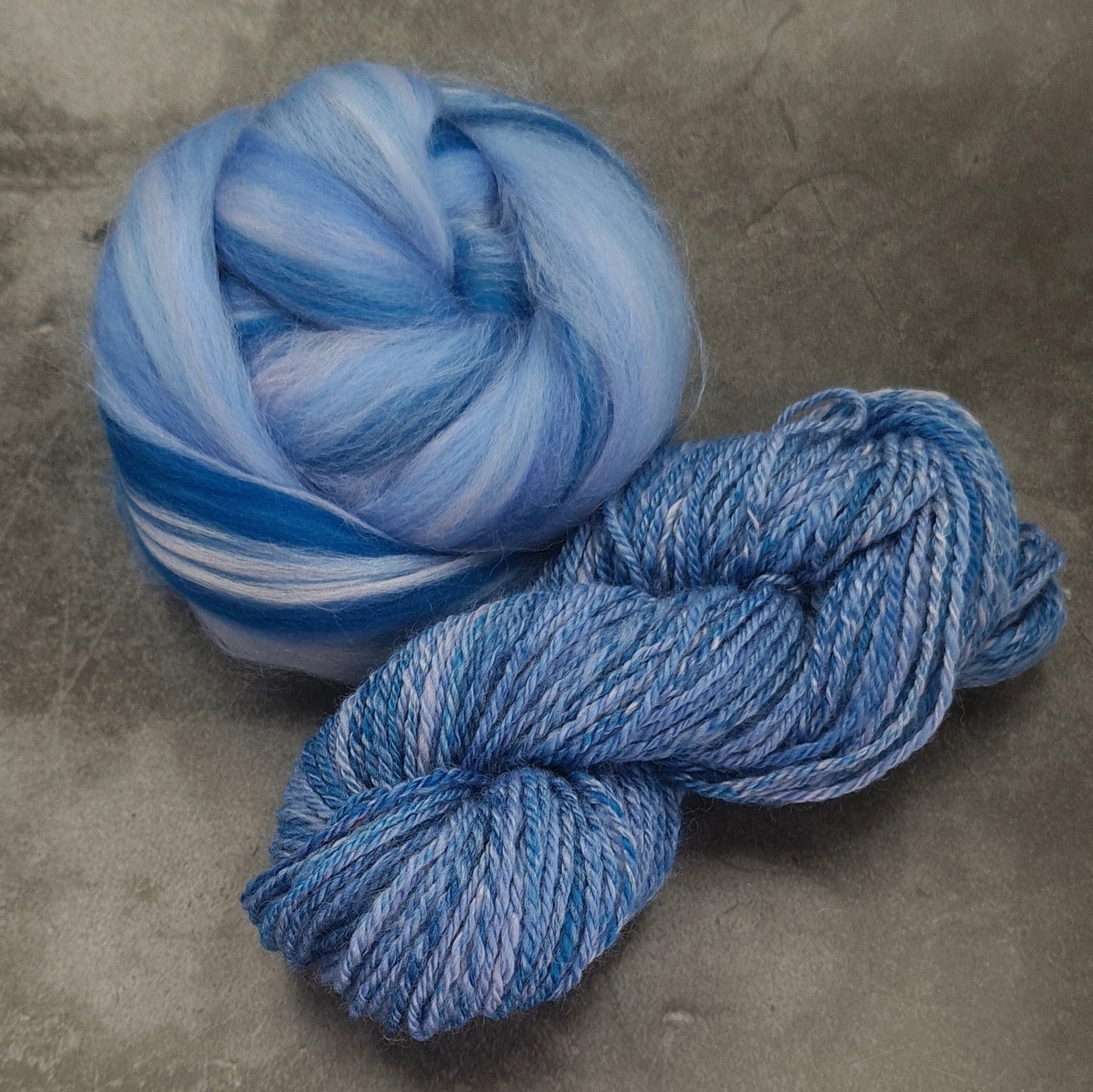 Denim Blues - Merino & Bamboo Combed Top - Portchester Blend