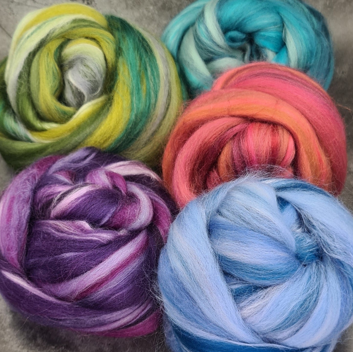 Taster pack - Merino & Bamboo Combed Top - Portchester Blend