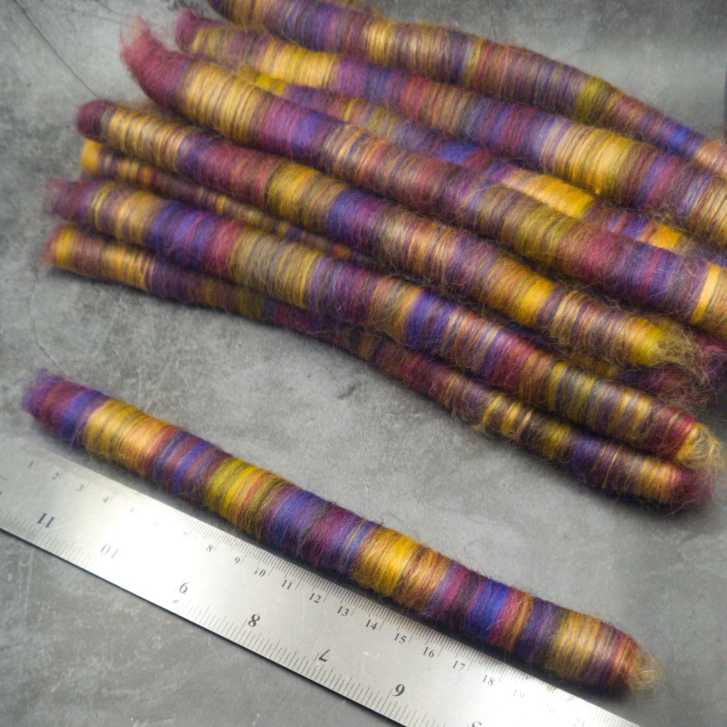 Rolags (or Punis) for spinning, Summer Nights, Special Edition August '24