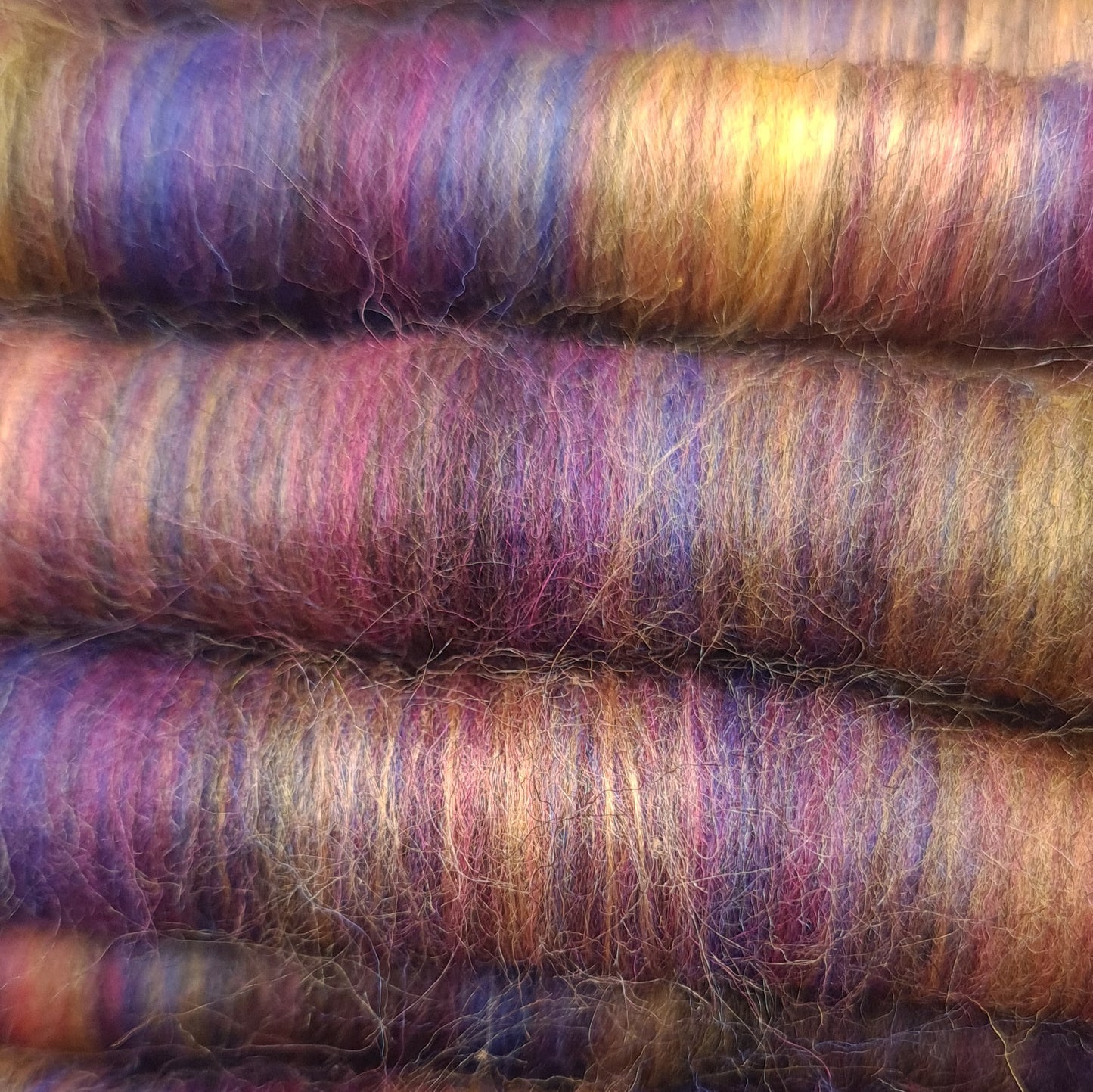 Rolags (or Punis) for spinning, Summer Nights, Special Edition August '24