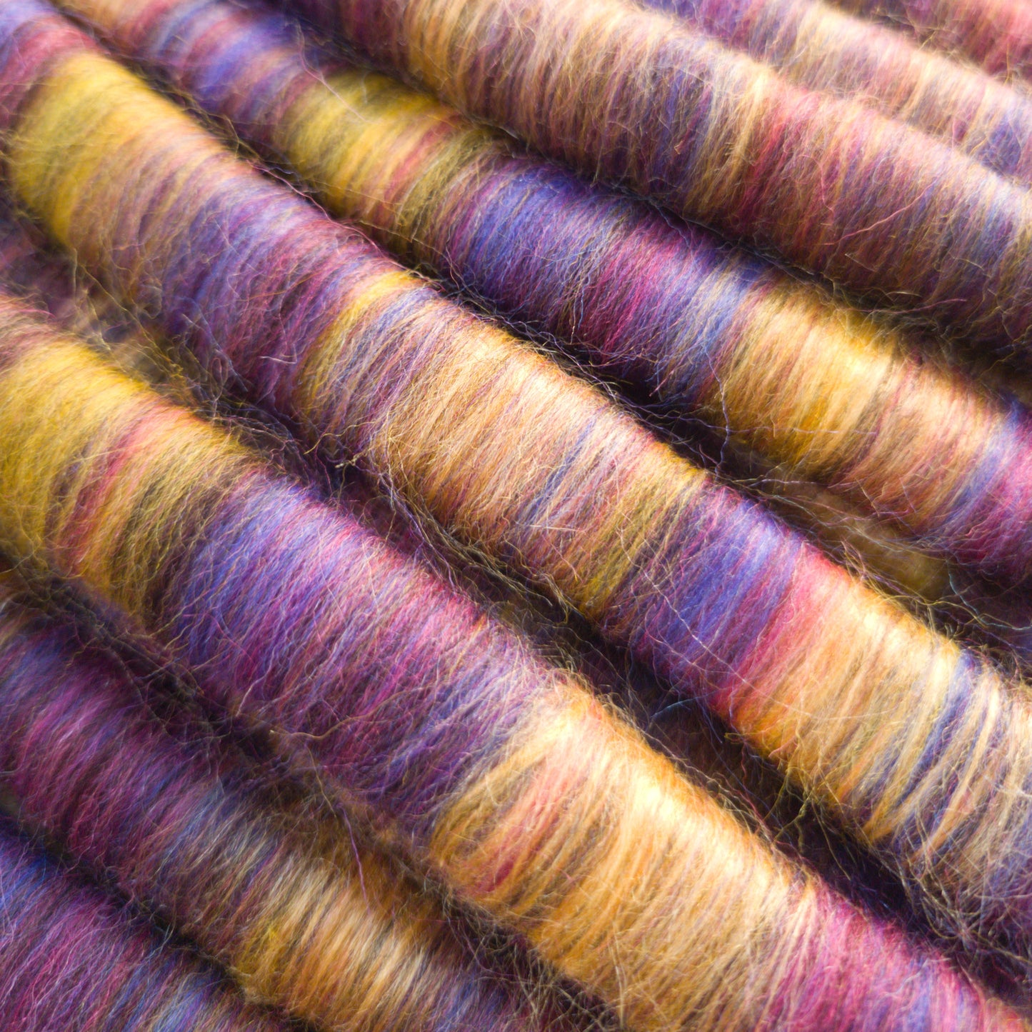 Rolags (or Punis) for spinning, Summer Nights, Special Edition August '24