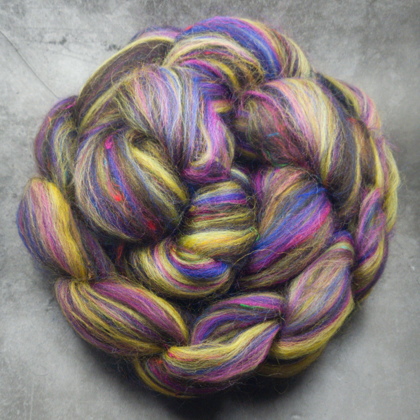 The Dark One - Corriedale, UK Alpaca & Sari Silk - Limited edition Winnham Special blend