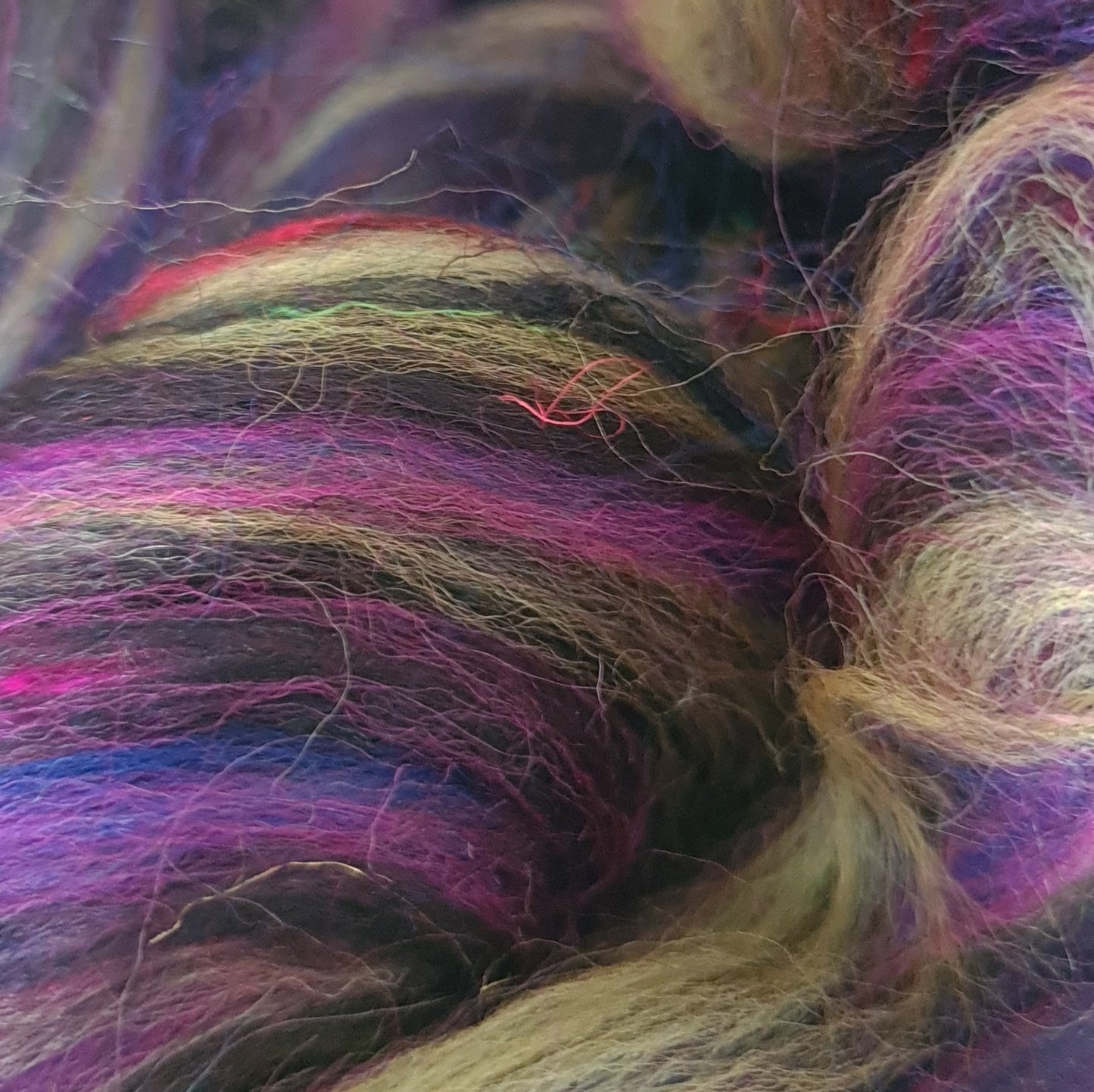 The Dark One - Corriedale, UK Alpaca & Sari Silk - Limited edition Winnham Special blend