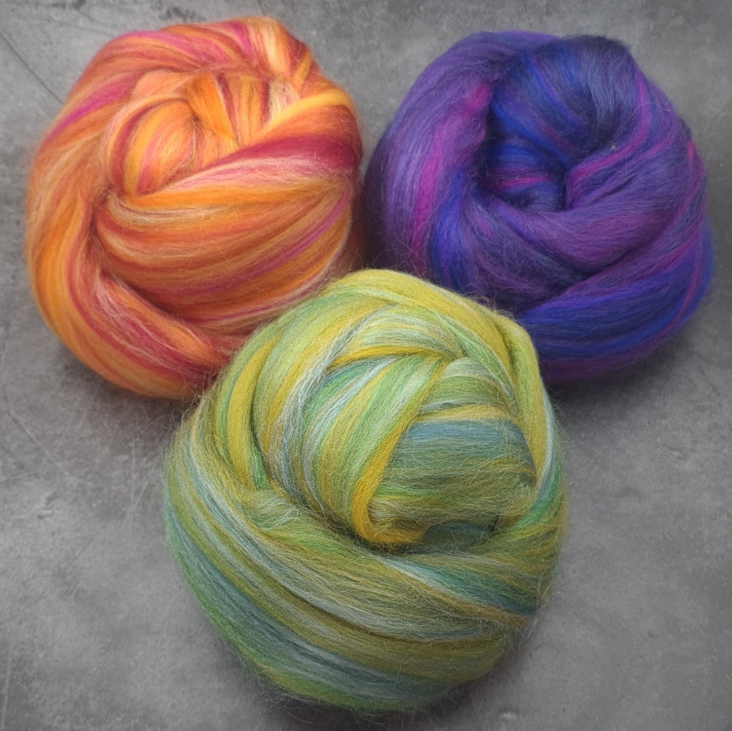 Taster Pack - Super Fine Merino & Tussah Silk combed top - Downend Blend