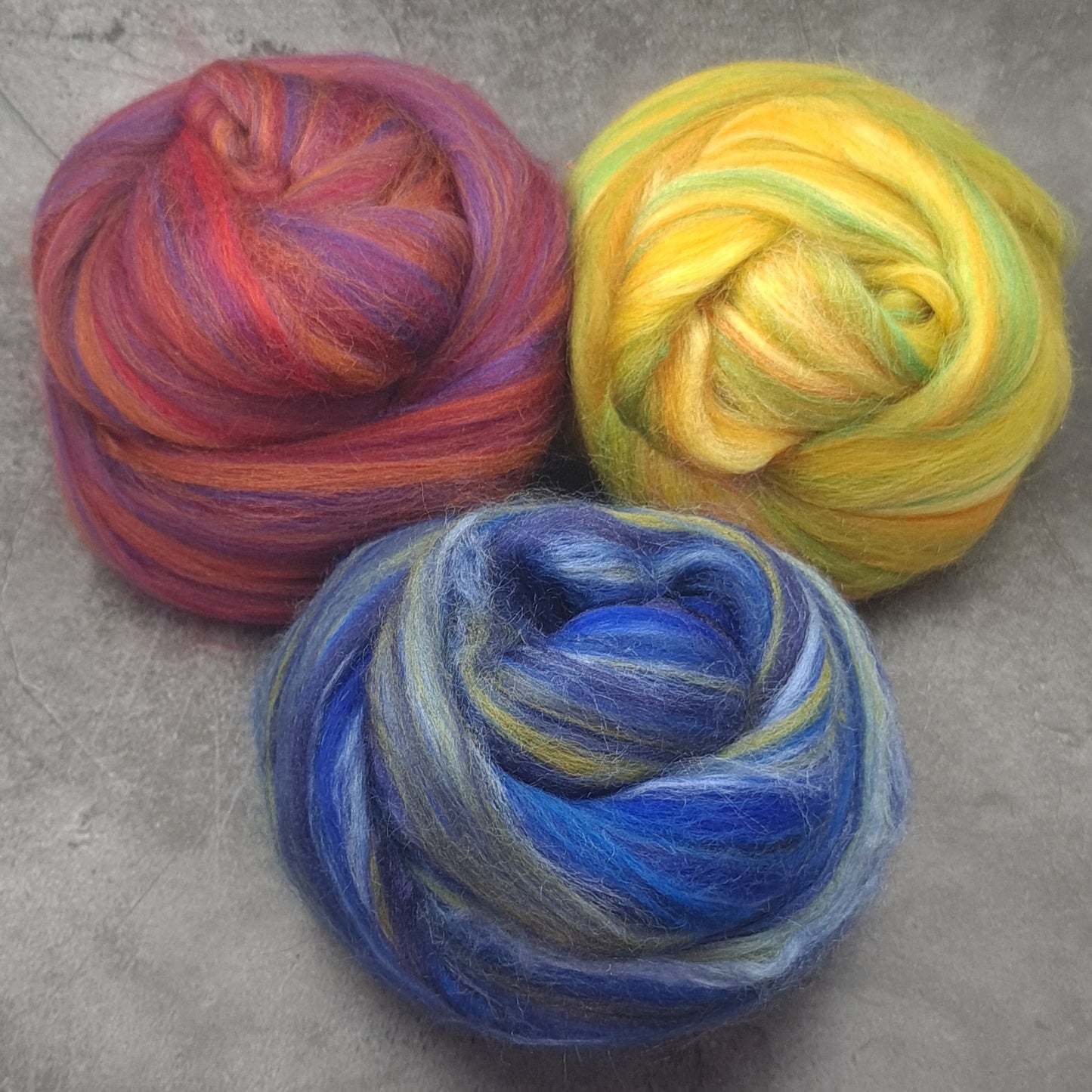 Taster Pack - Super Fine Merino & Tussah Silk combed top - Downend Blend