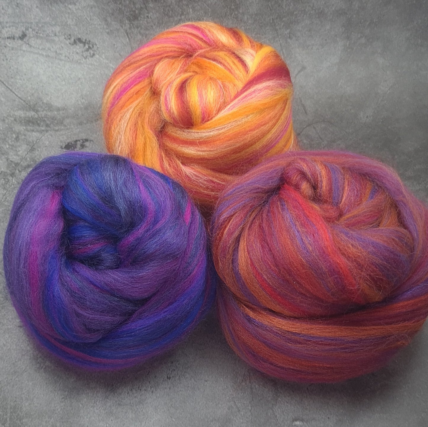 Taster Pack - Super Fine Merino & Tussah Silk combed top - Downend Blend