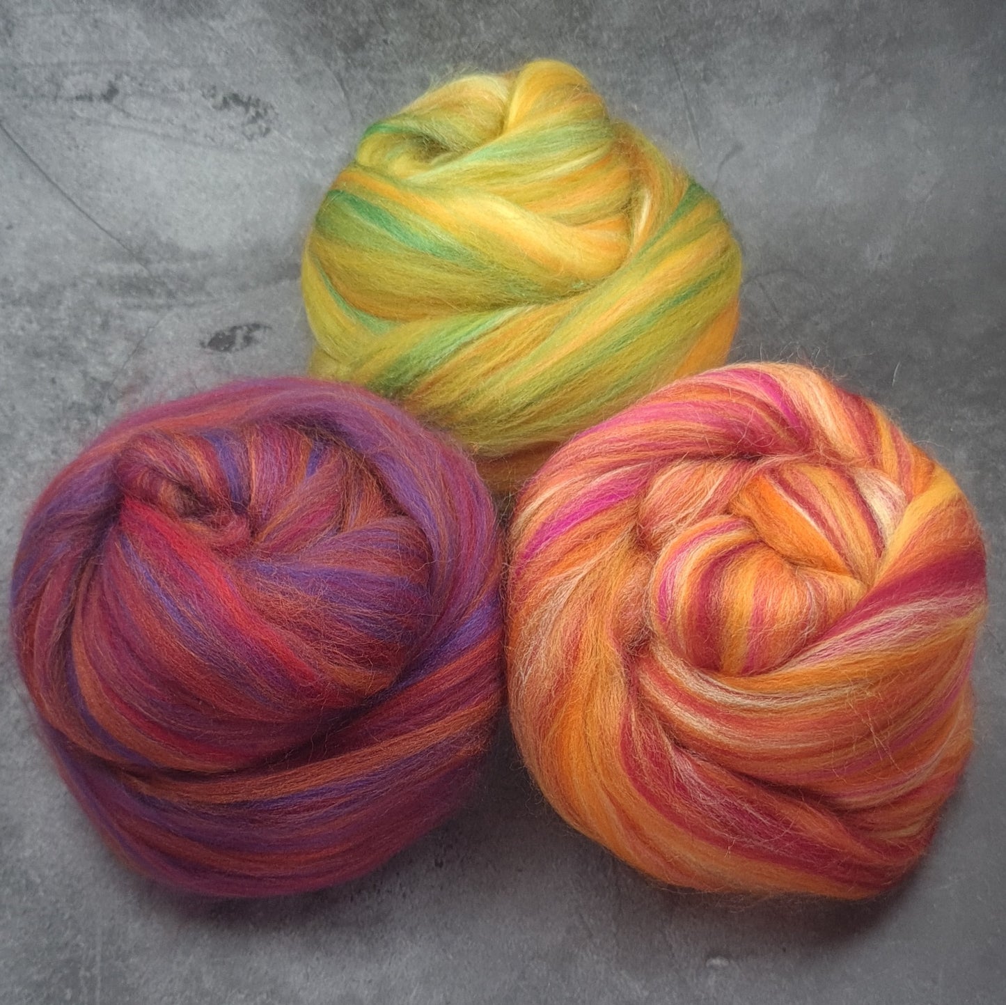 Taster Pack - Super Fine Merino & Tussah Silk combed top - Downend Blend