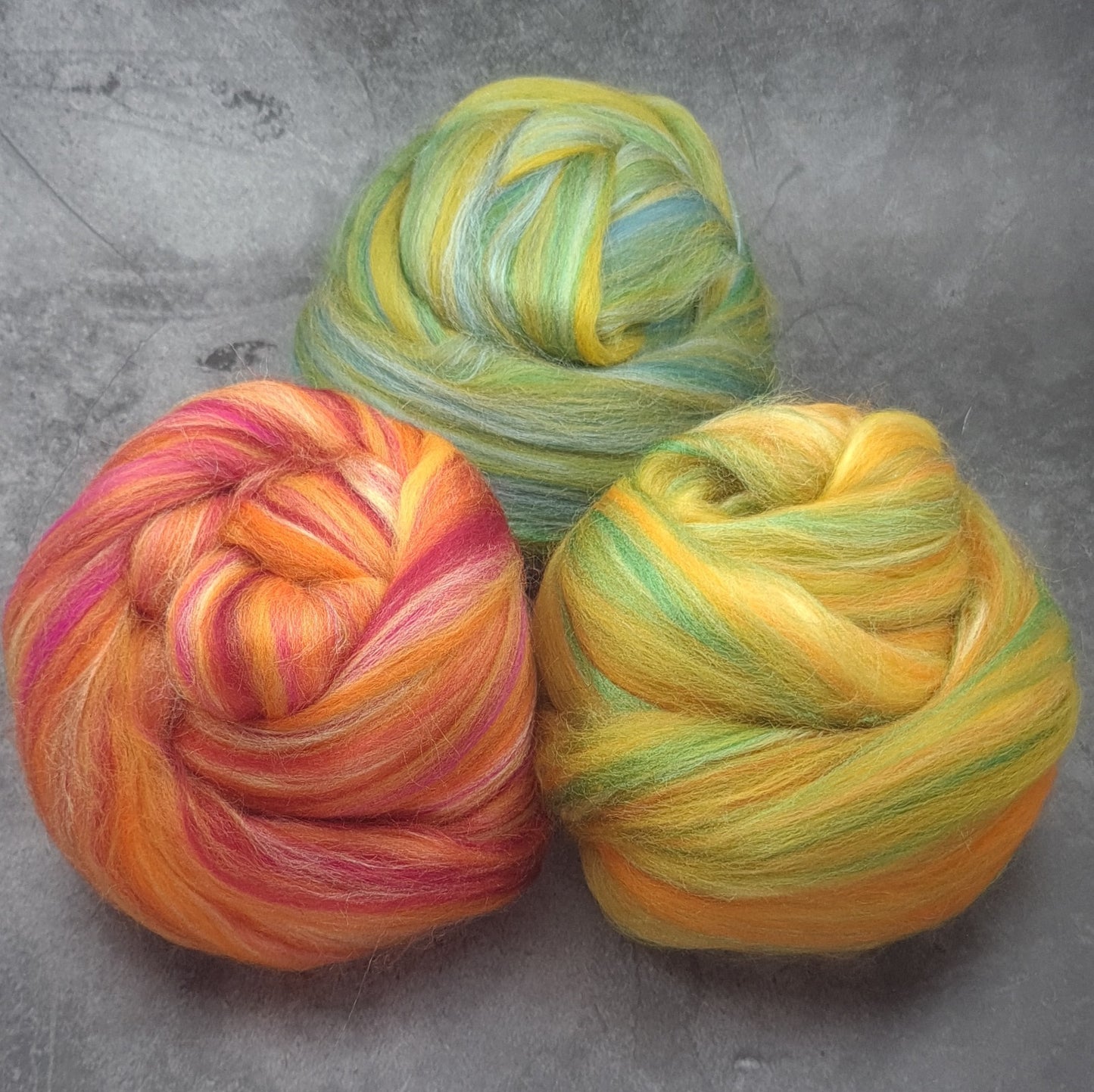 Taster Pack - Super Fine Merino & Tussah Silk combed top - Downend Blend